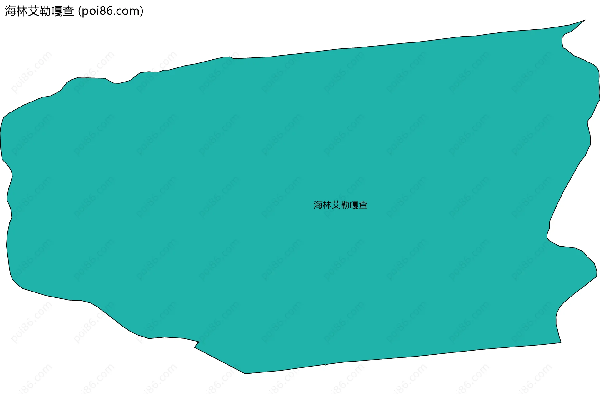 海林艾勒嘎查边界地图