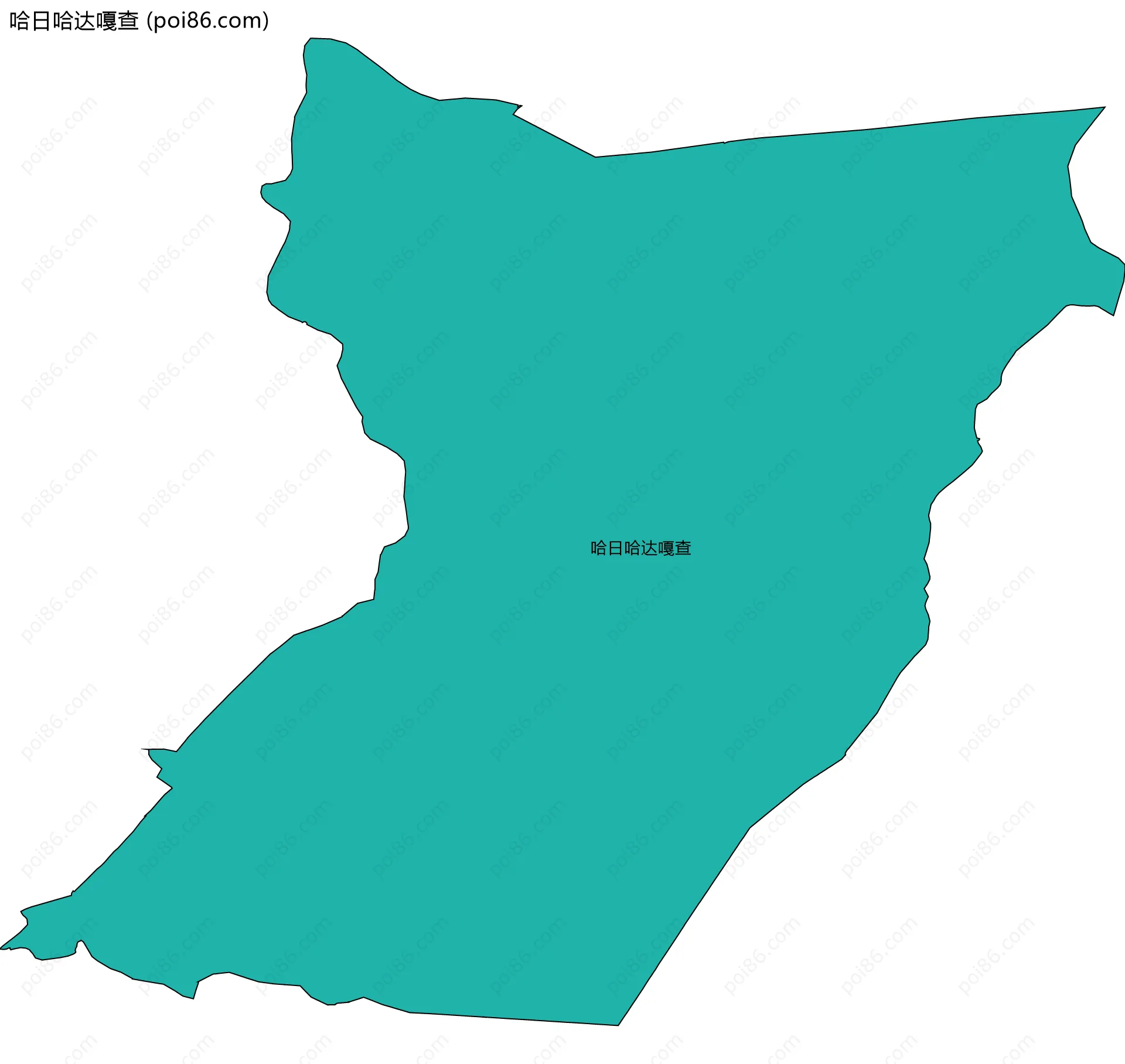 哈日哈达嘎查边界地图