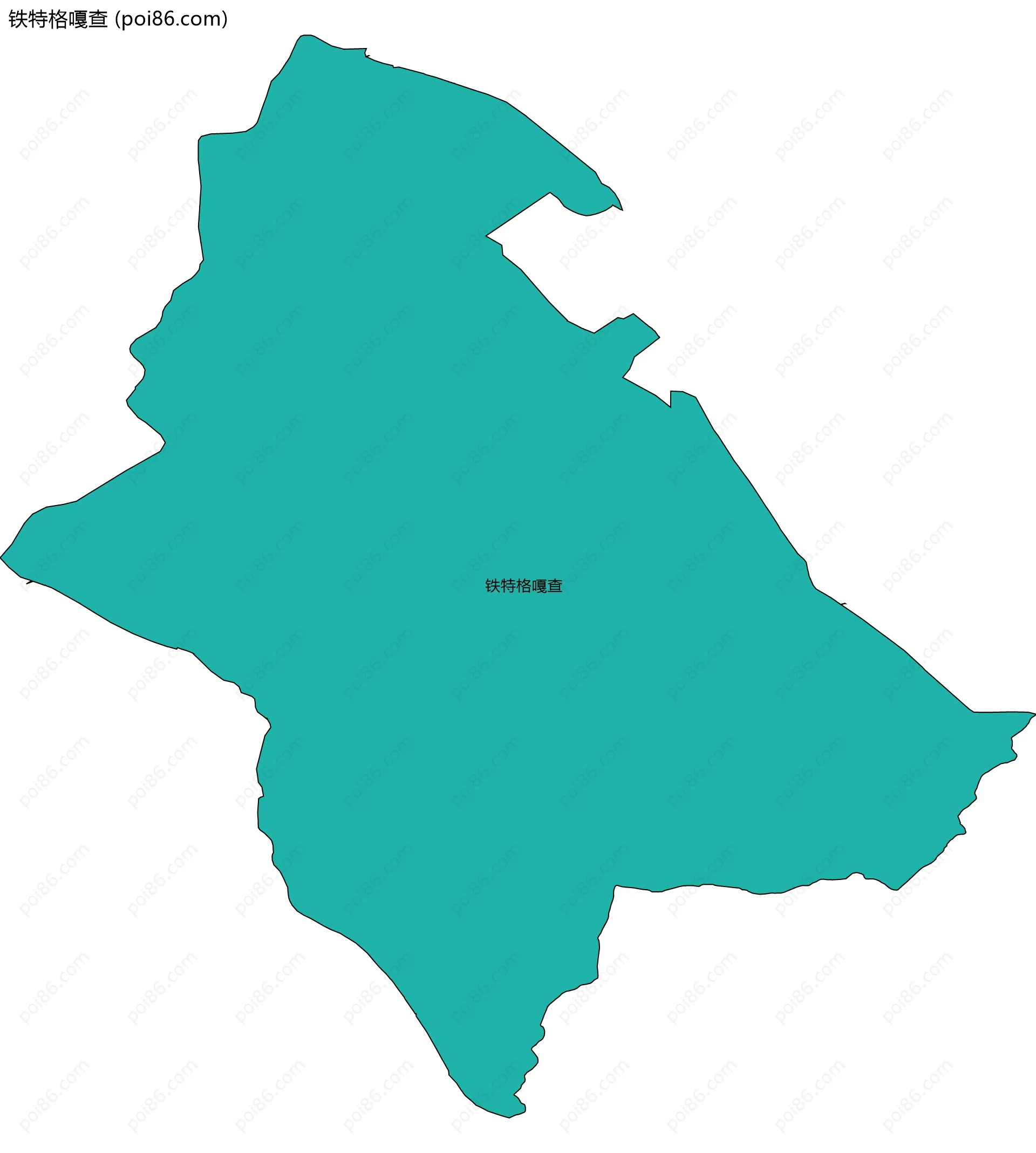 铁特格嘎查边界地图