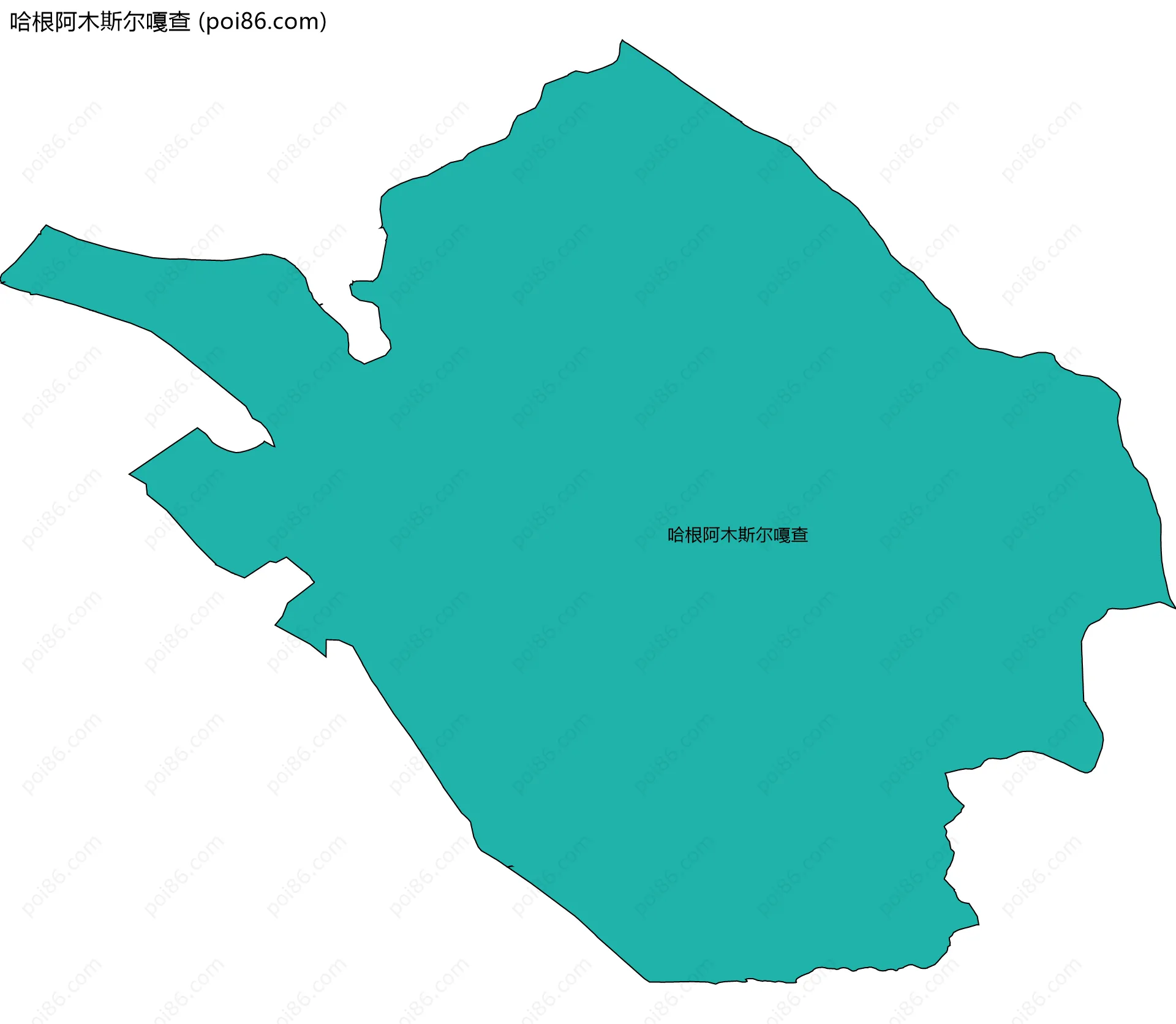 哈根阿木斯尔嘎查边界地图