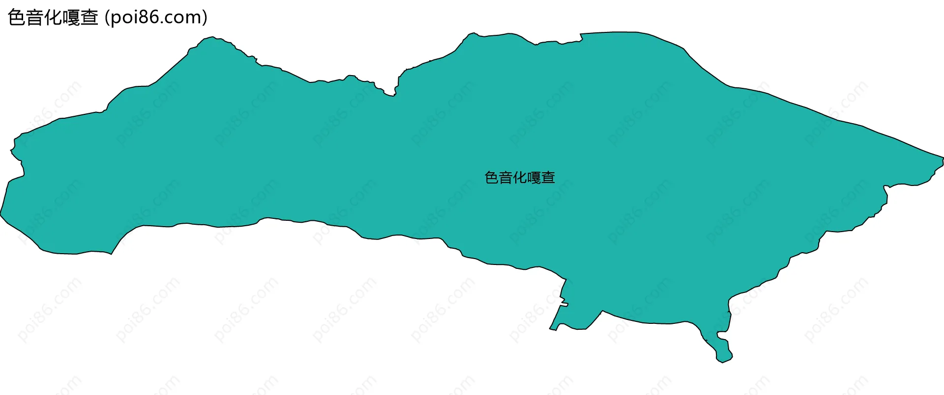 色音化嘎查边界地图