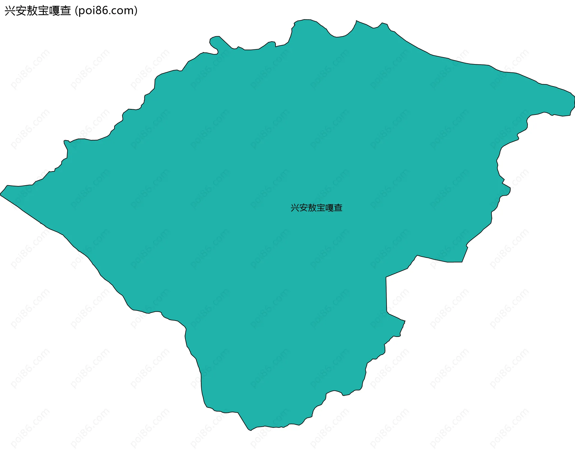 兴安敖宝嘎查边界地图