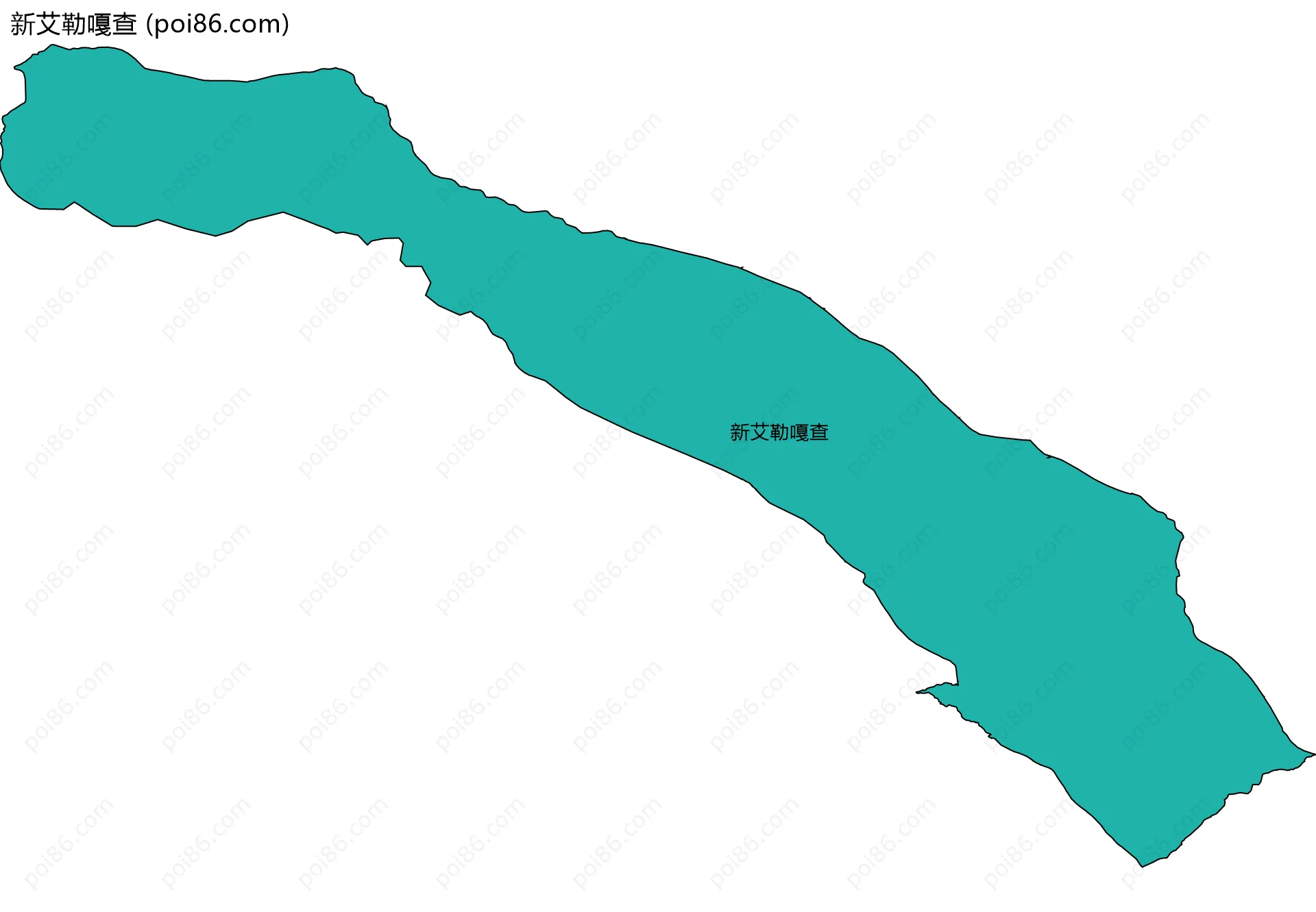 新艾勒嘎查边界地图