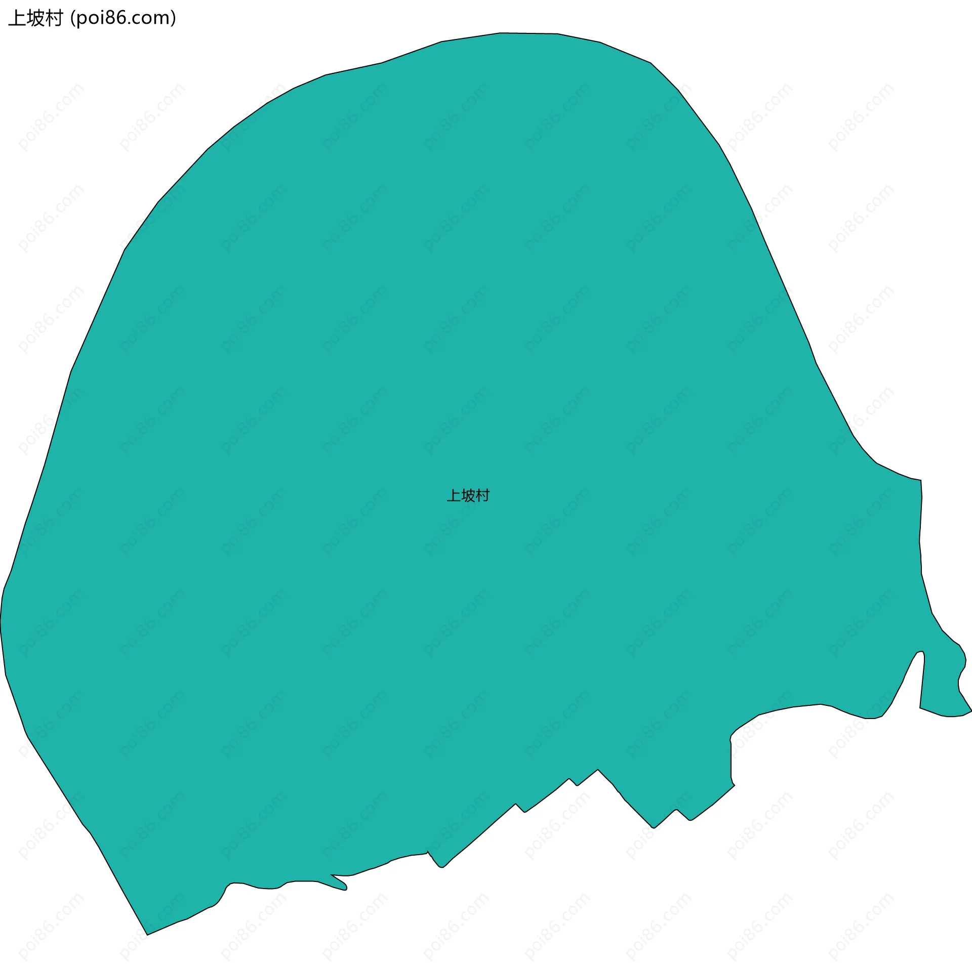 上坡村边界地图