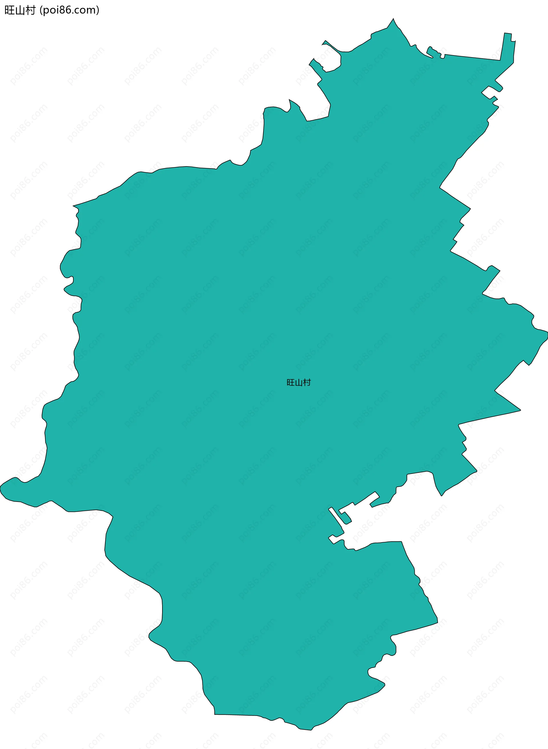 旺山村边界地图