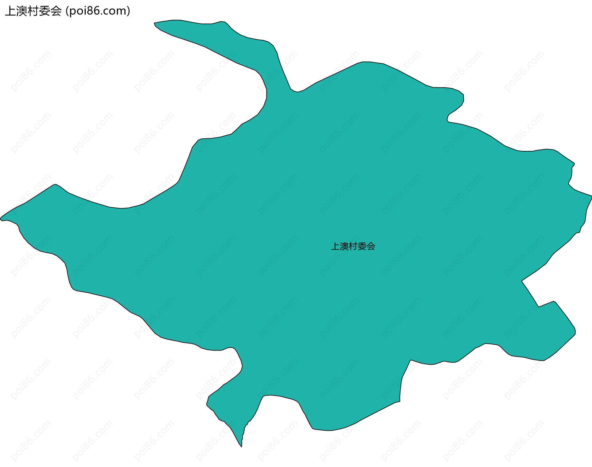 上澳村委会边界地图