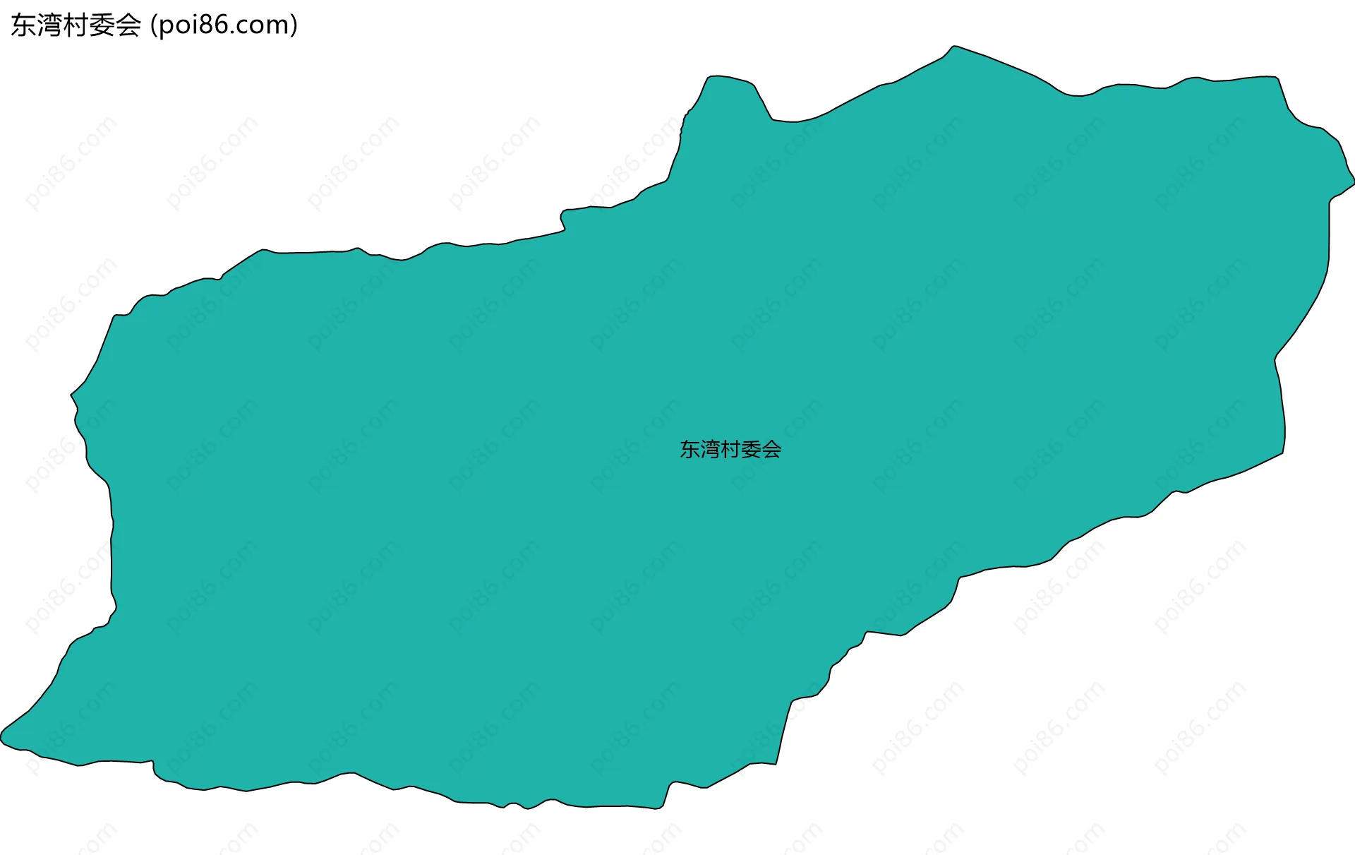 东湾村委会边界地图