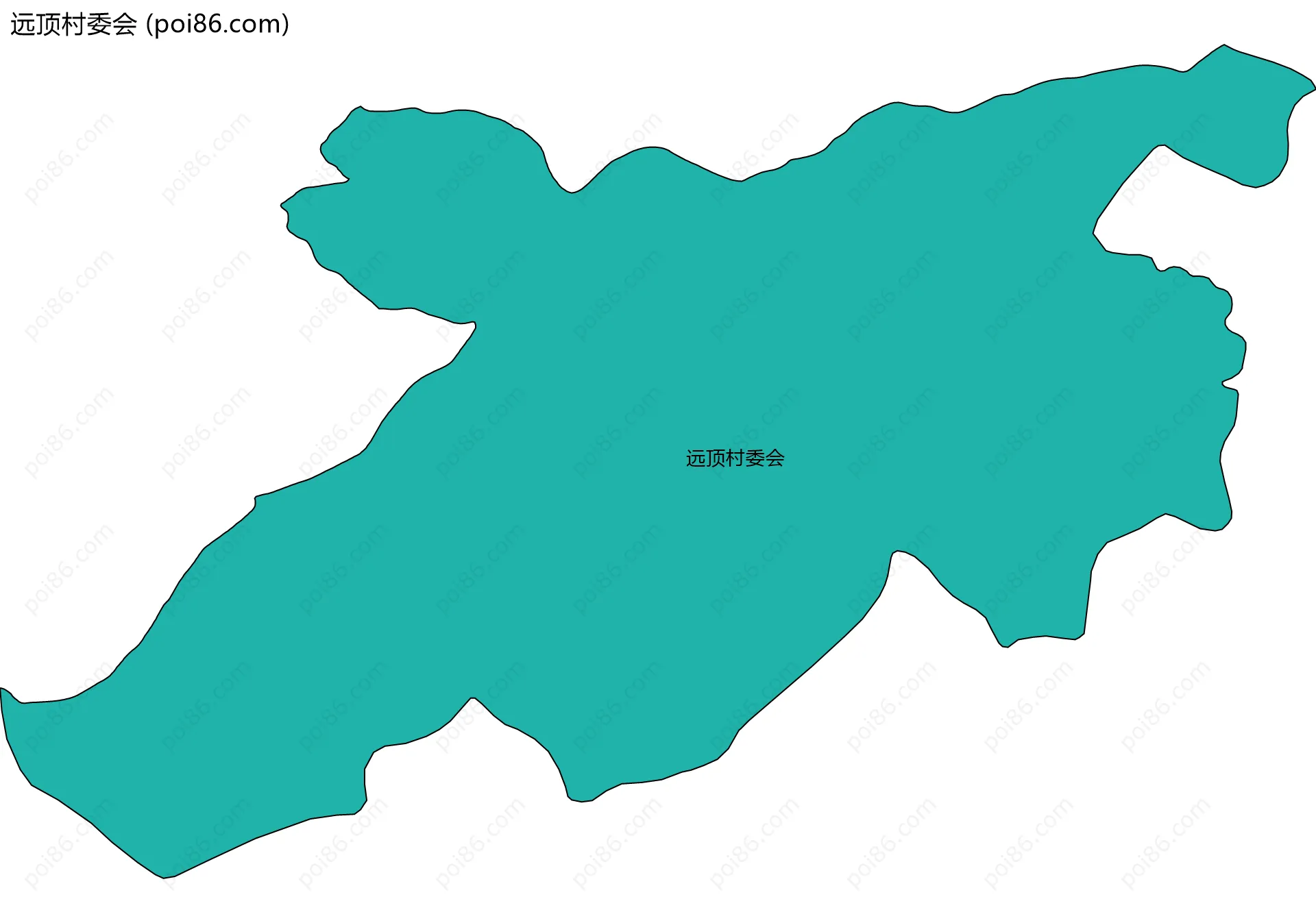 远顶村委会边界地图
