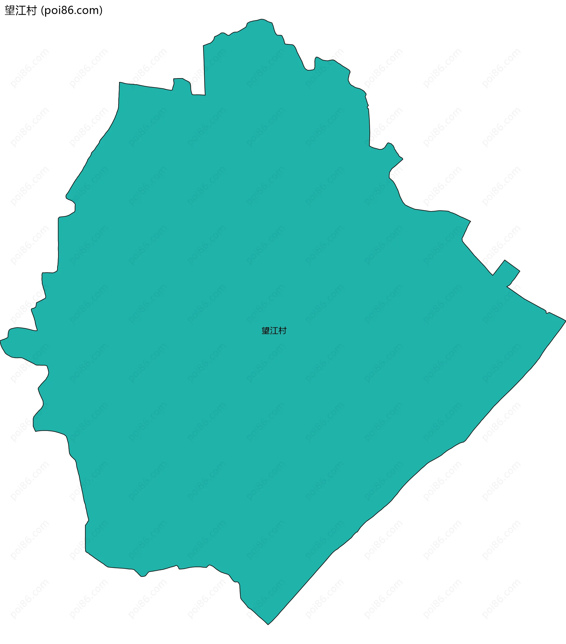 望江村边界地图