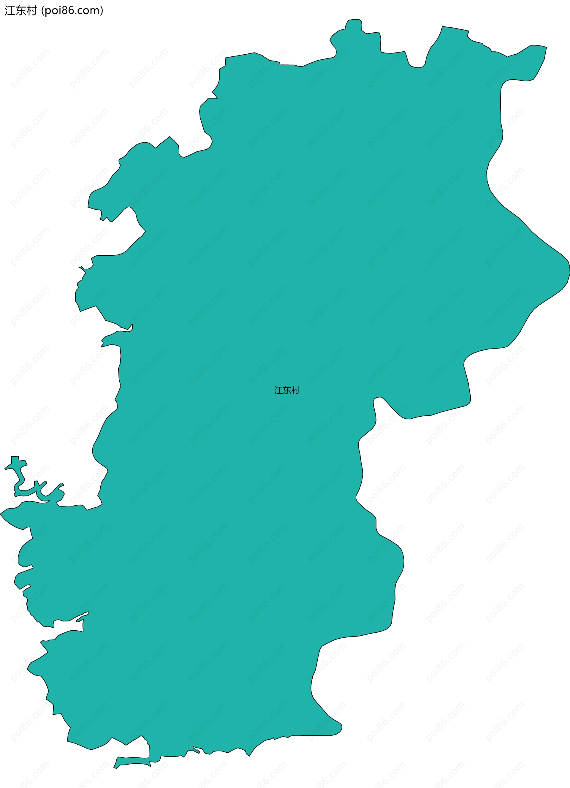 江东村边界地图