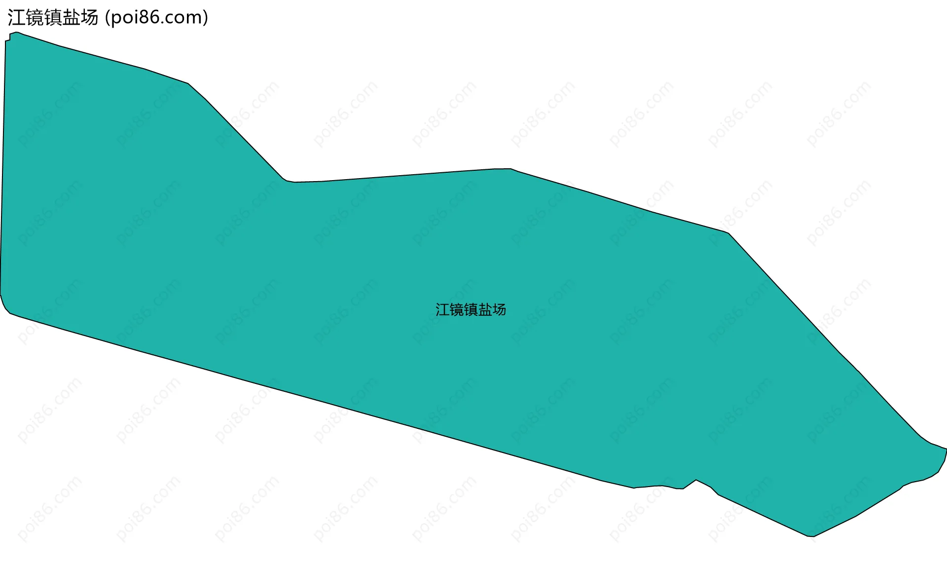 江镜镇盐场边界地图