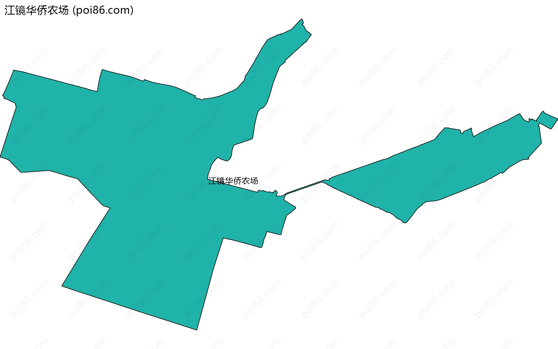 江镜华侨农场边界地图