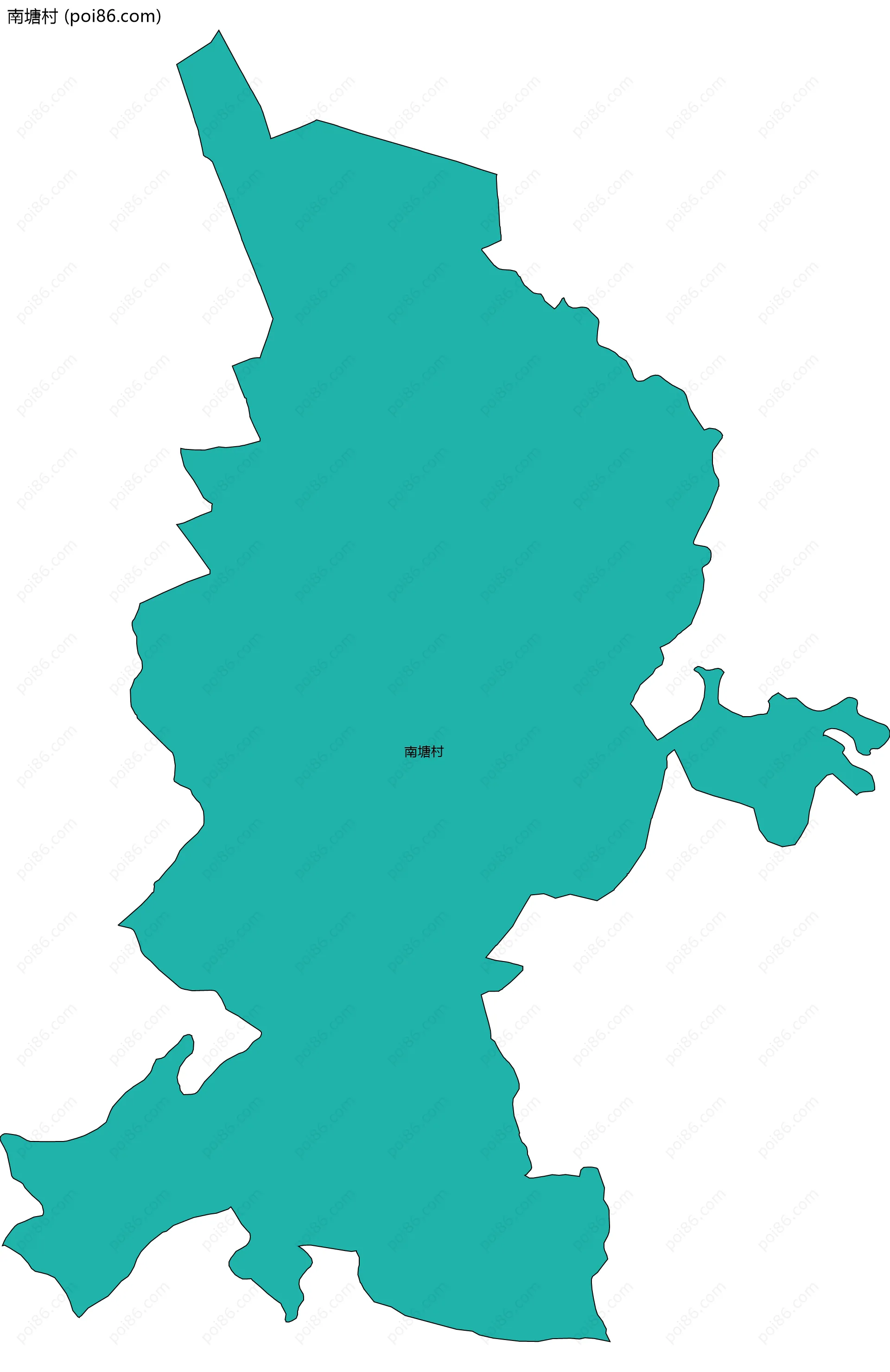 南塘村边界地图