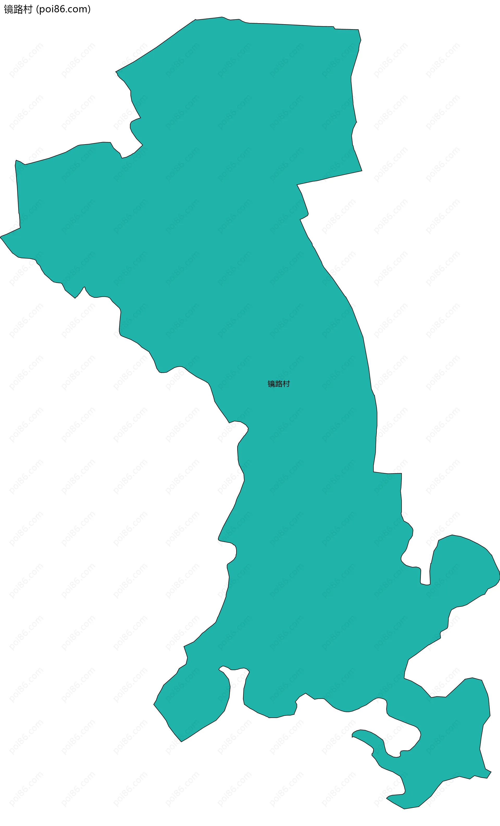 镜路村边界地图
