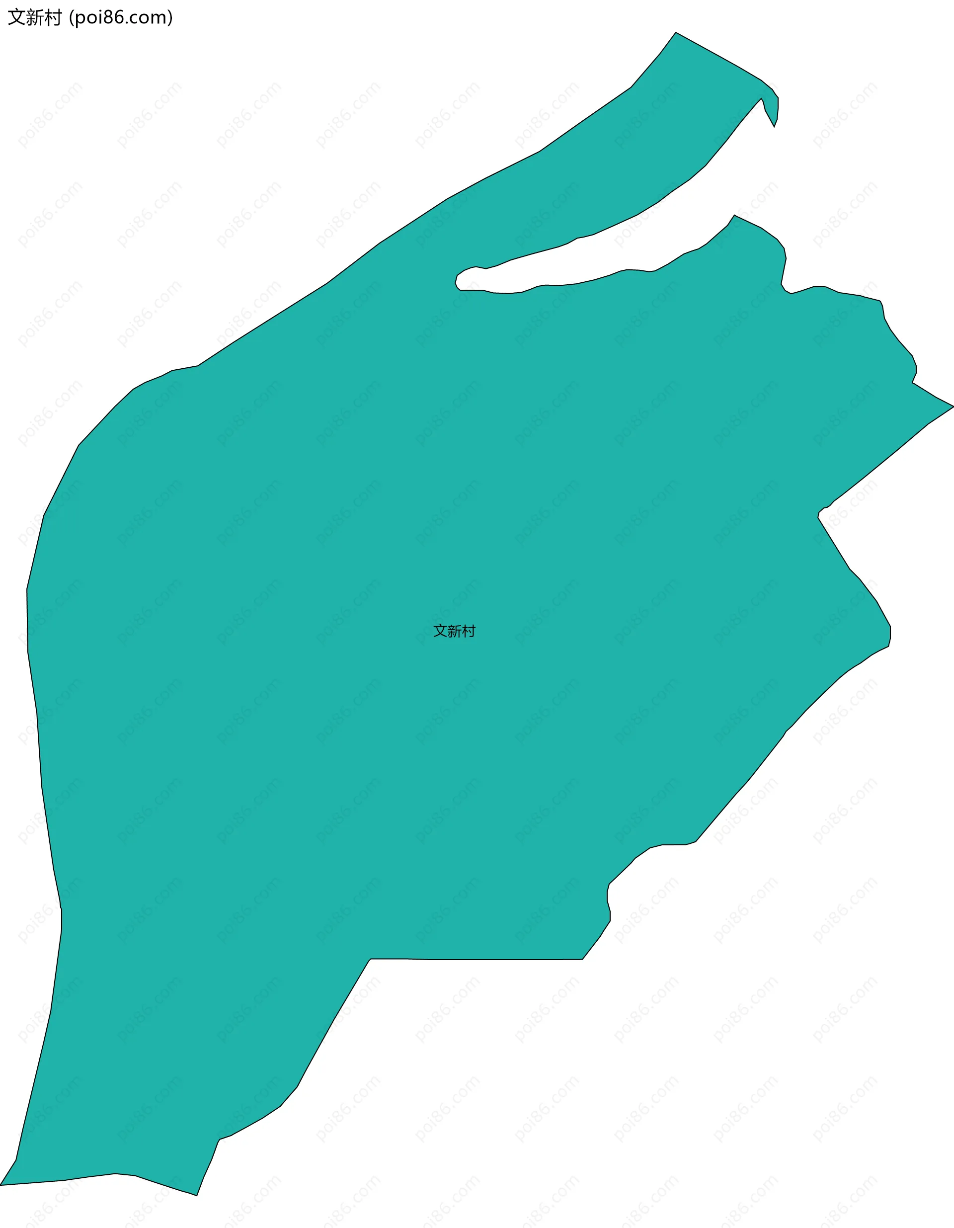 文新村边界地图