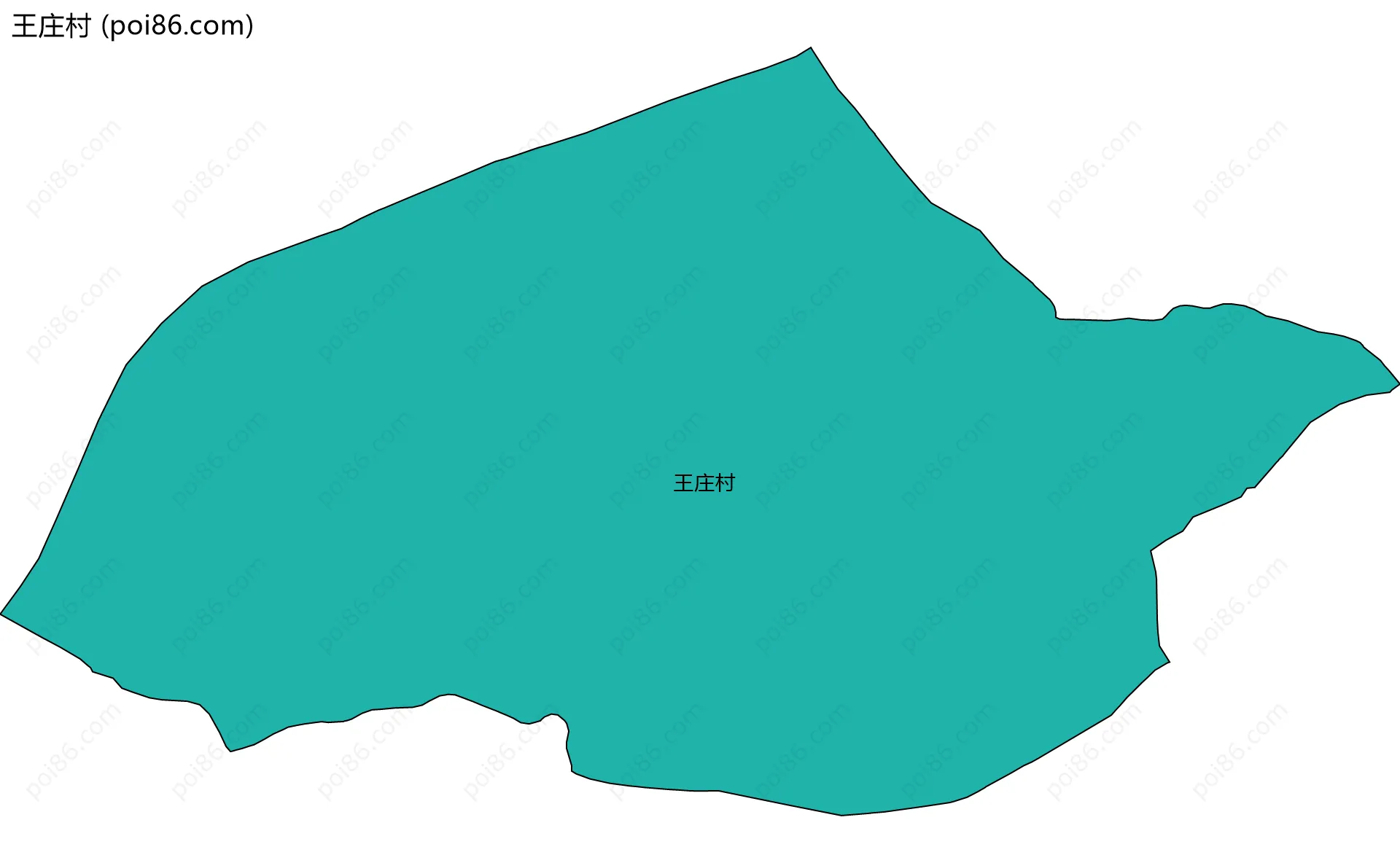 王庄村边界地图