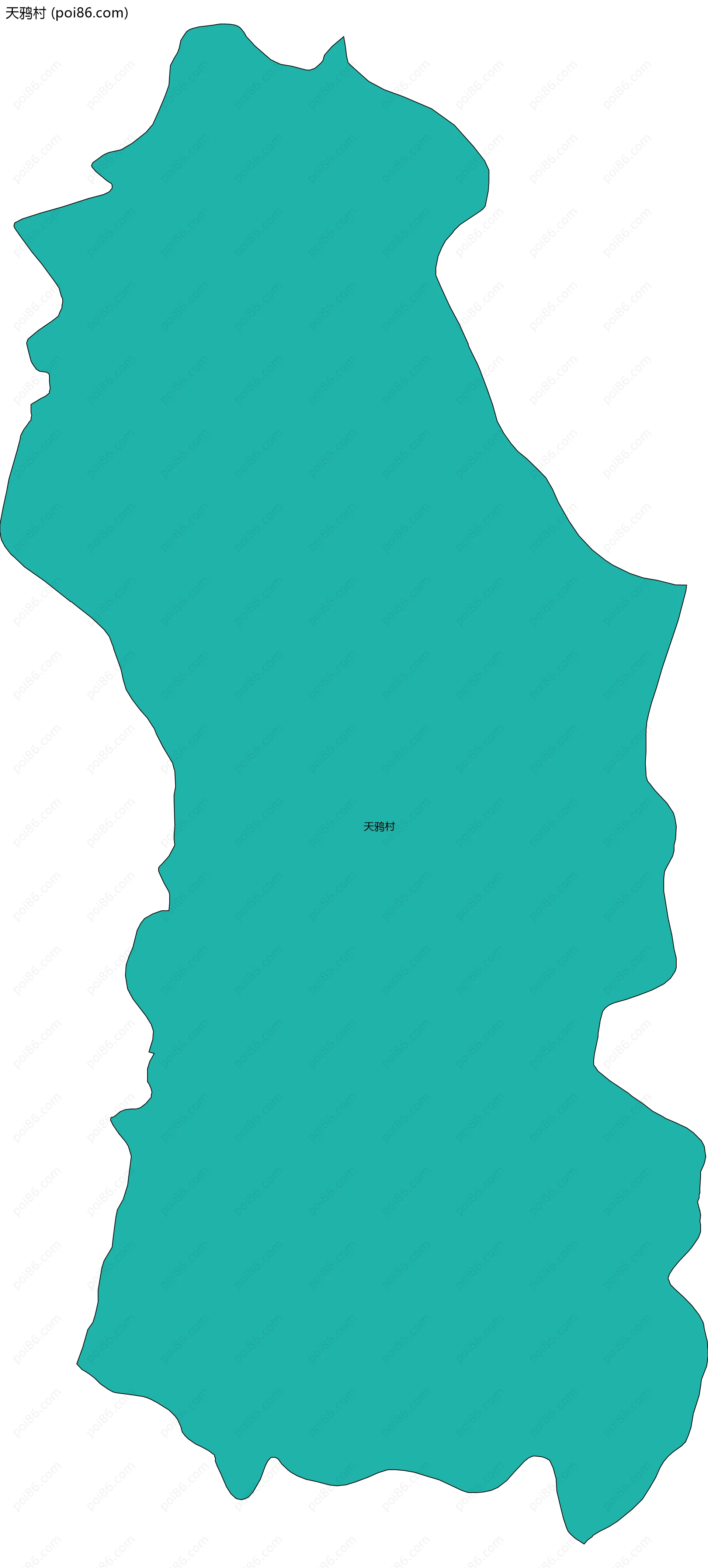 天鸦村边界地图