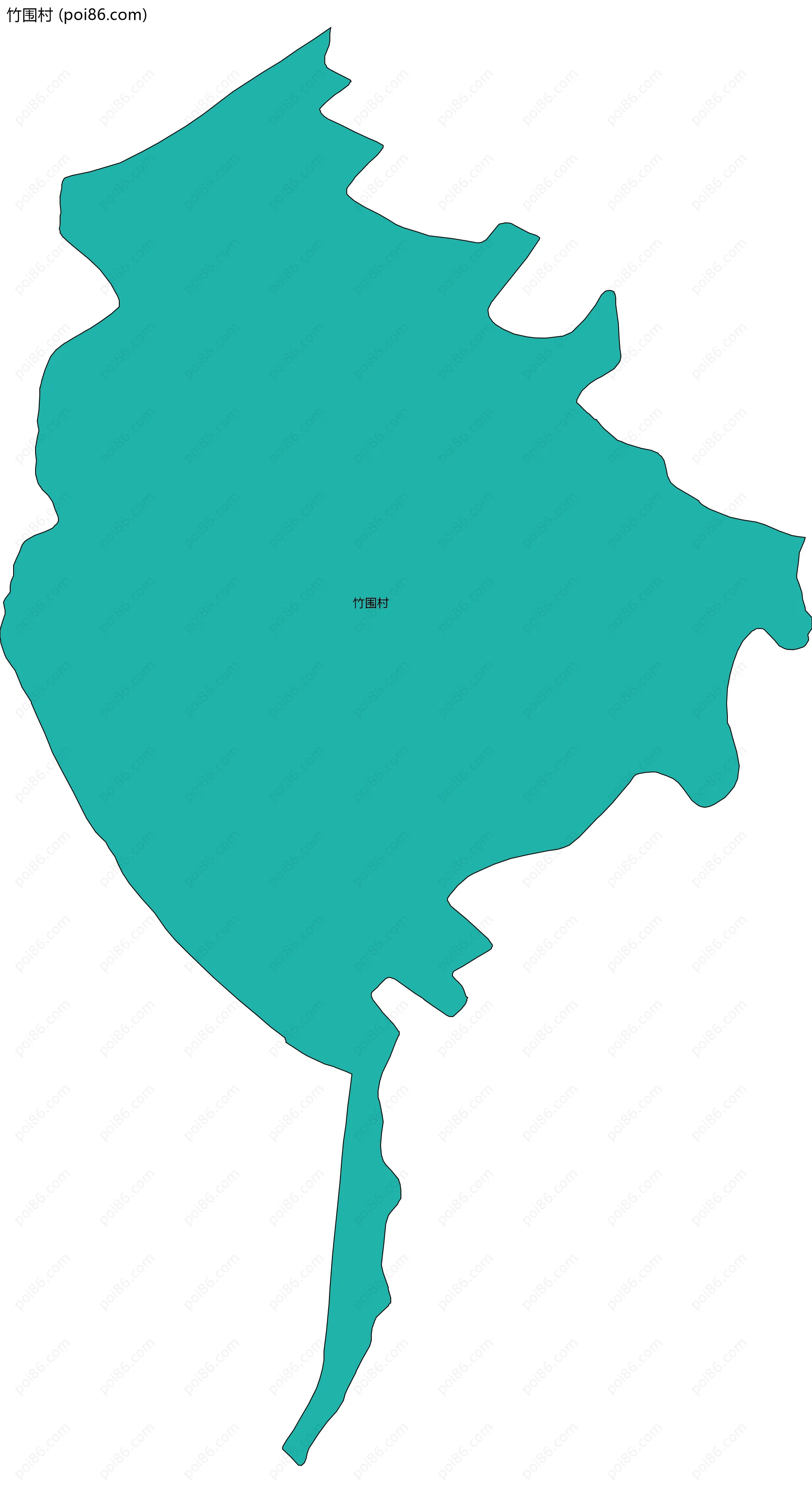 竹围村边界地图