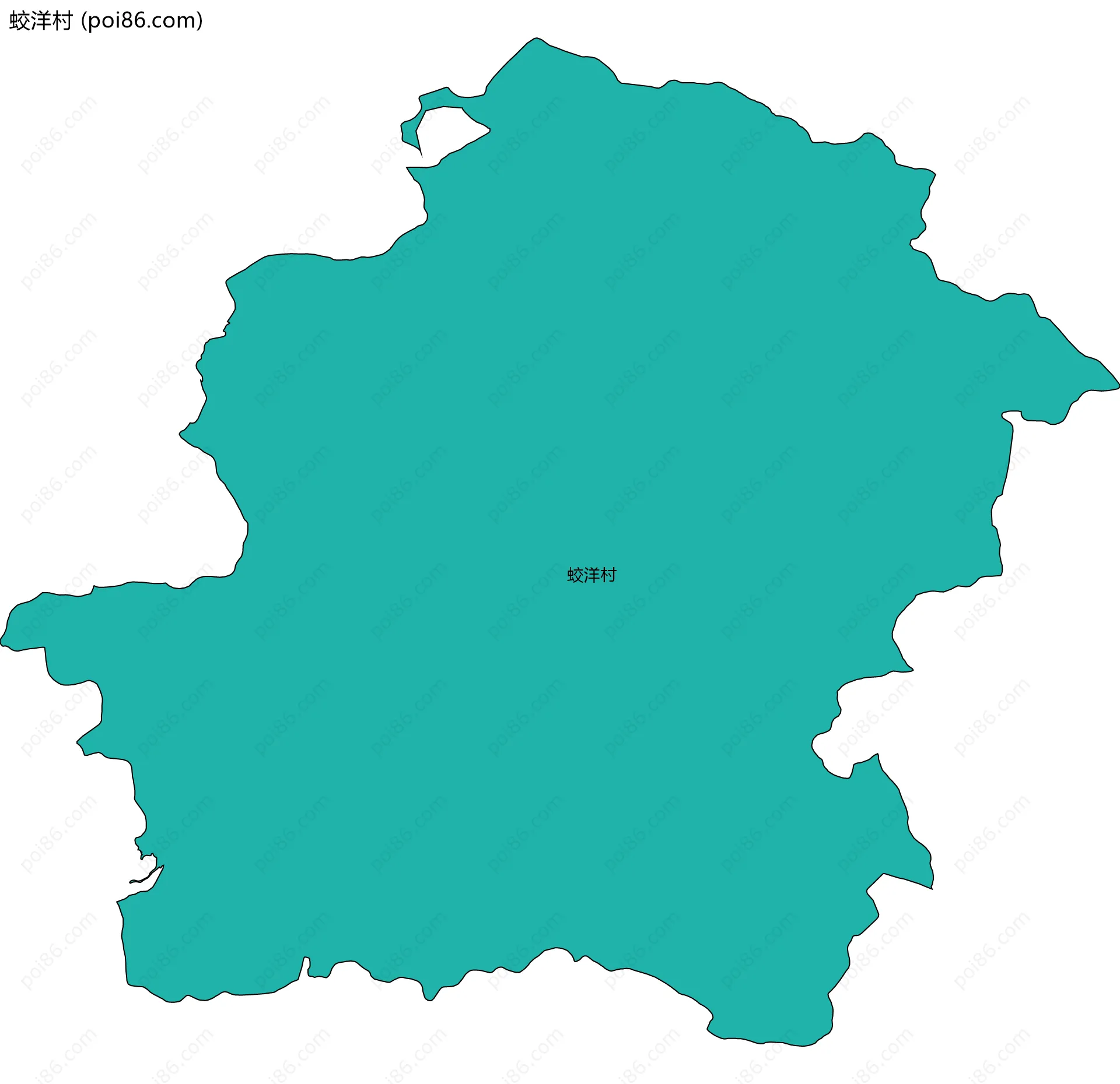 蛟洋村边界地图