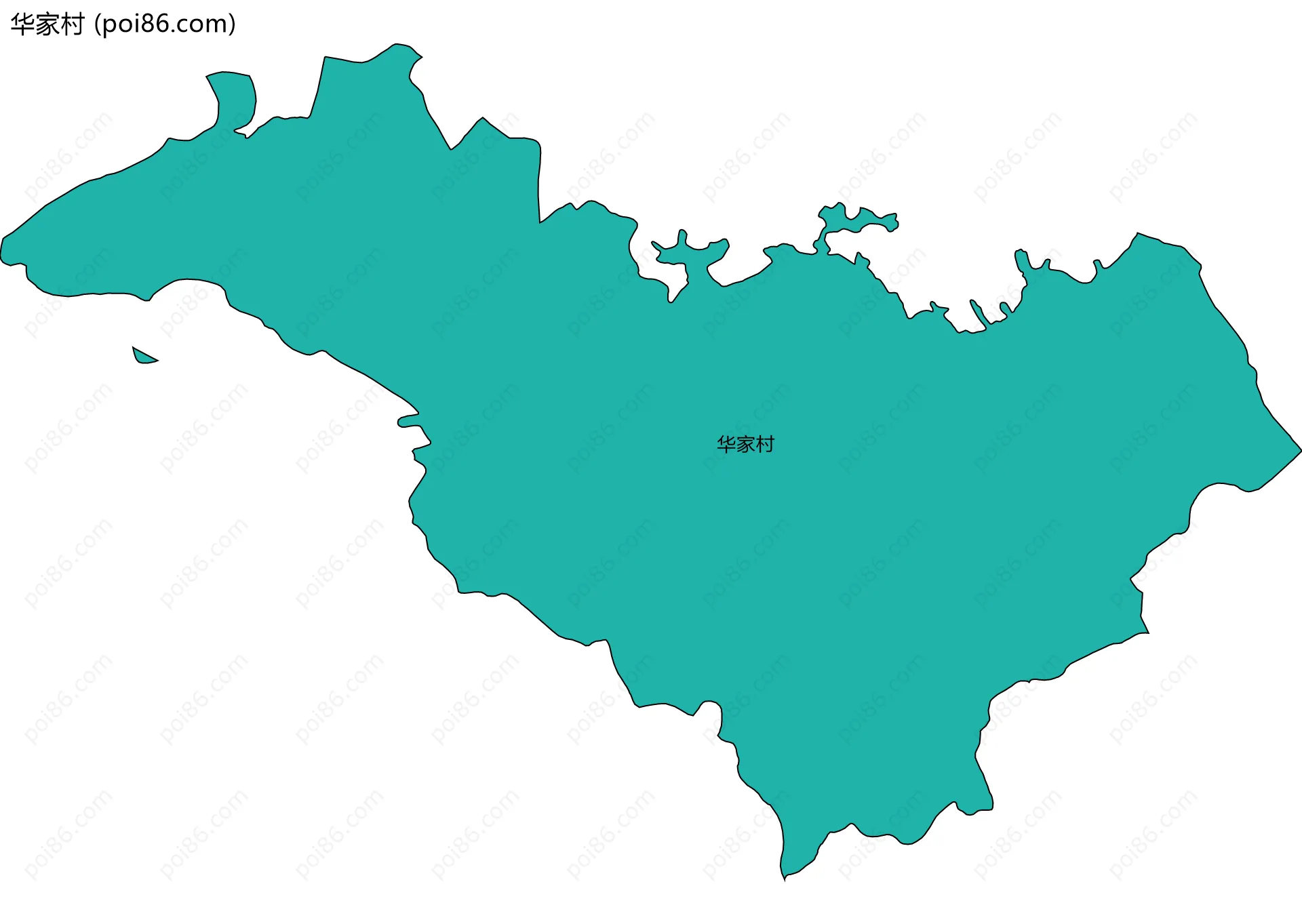 华家村边界地图