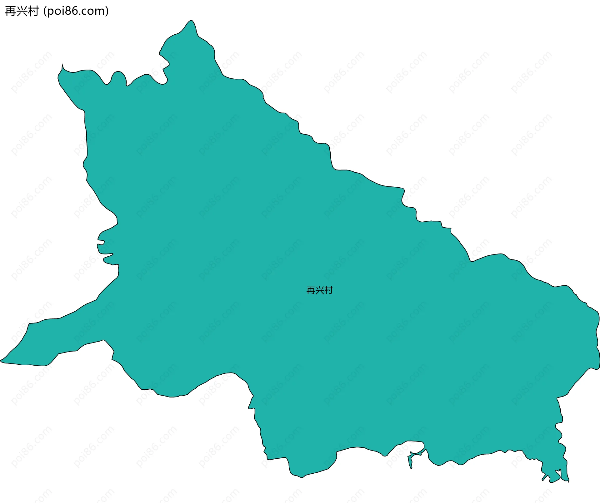 再兴村边界地图