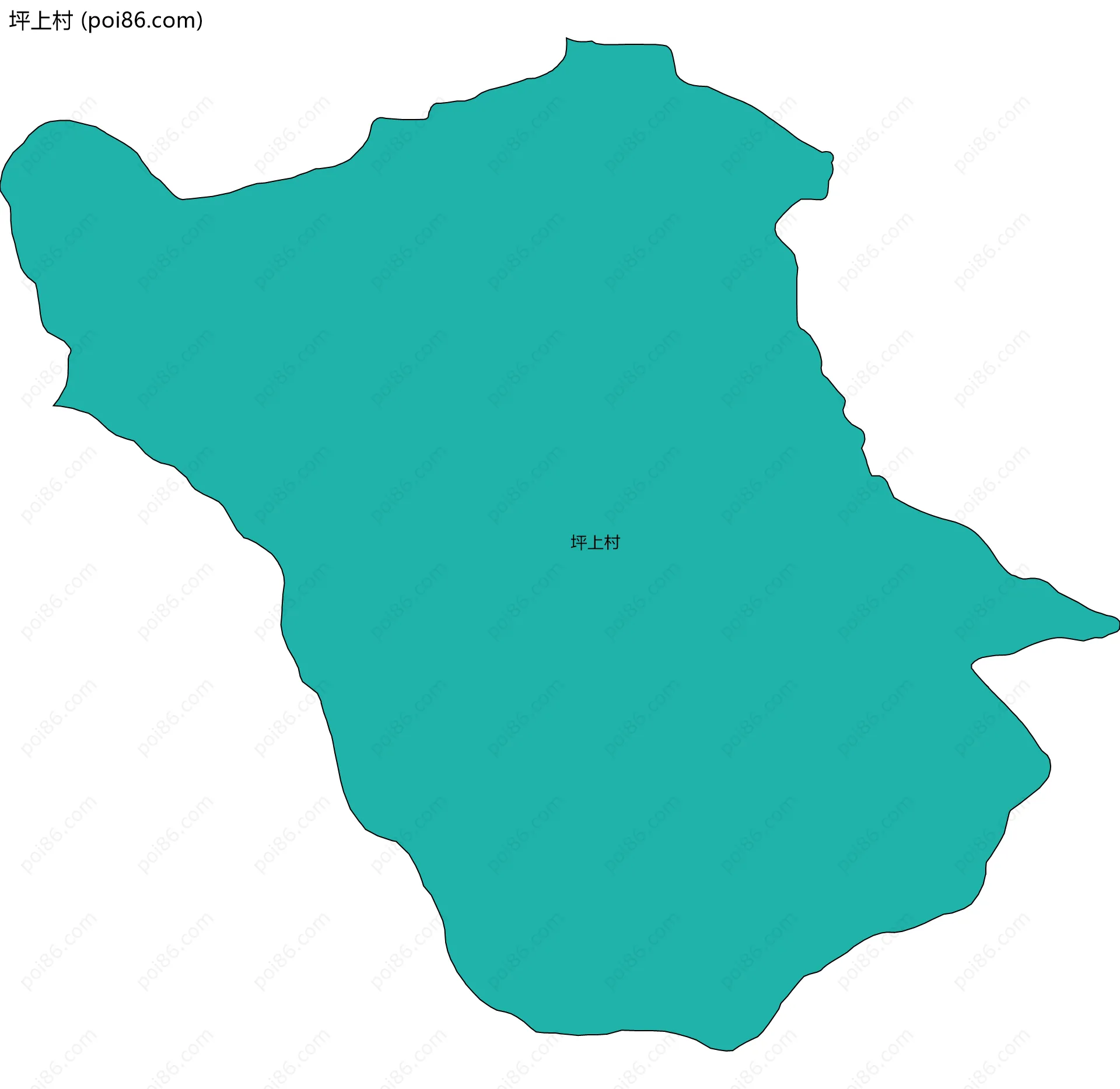 坪上村边界地图