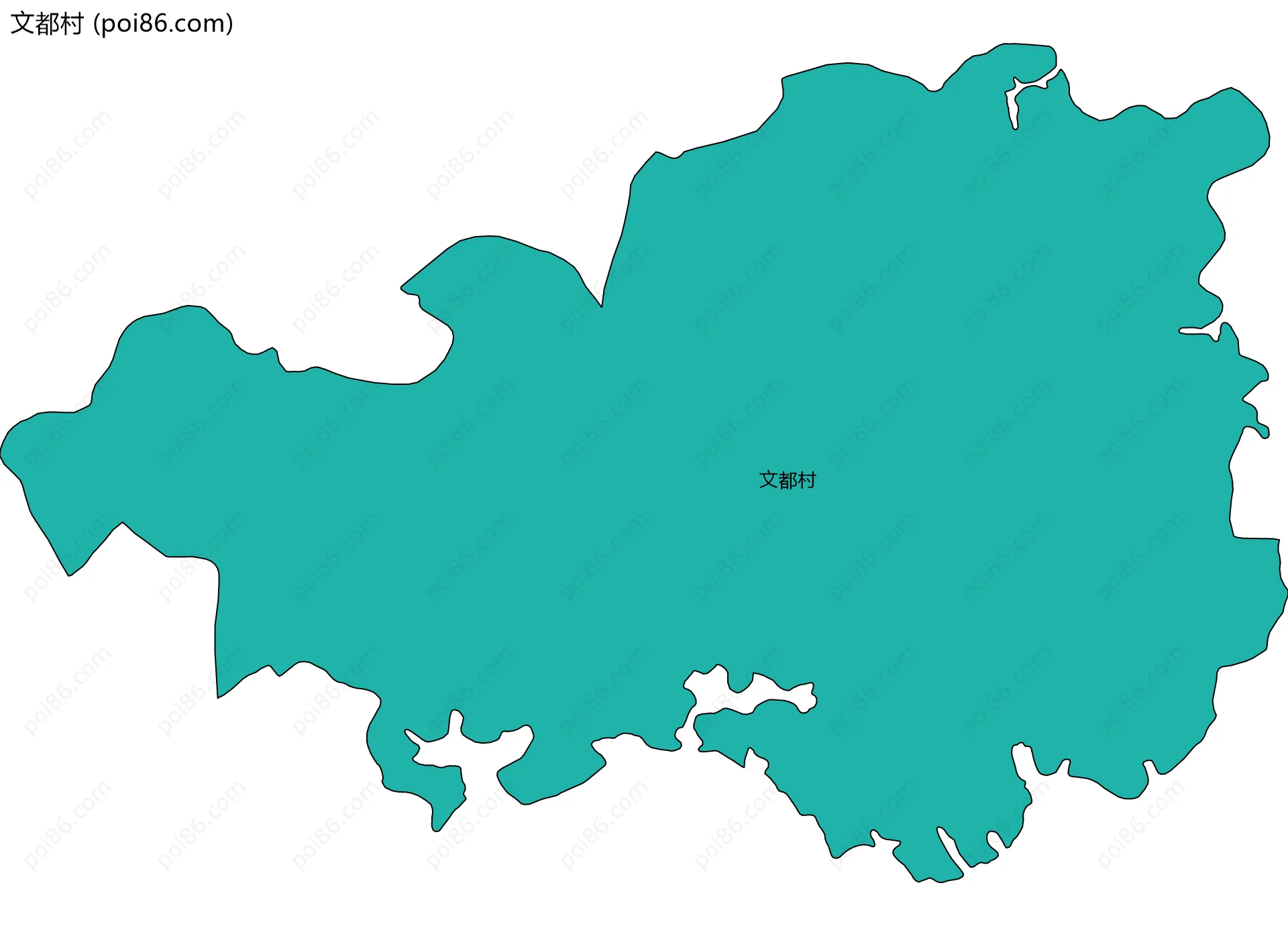 文都村边界地图