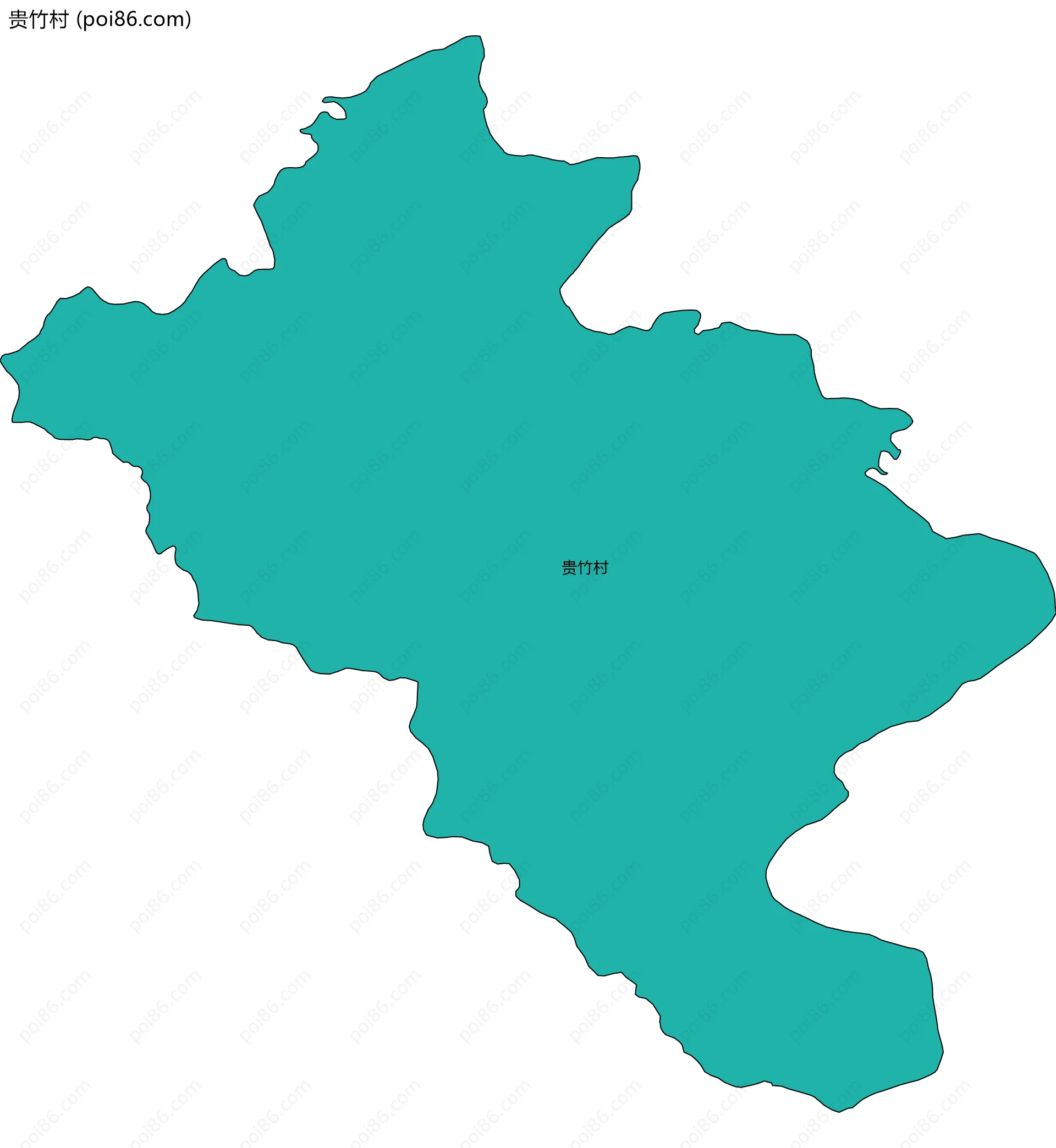 贵竹村边界地图