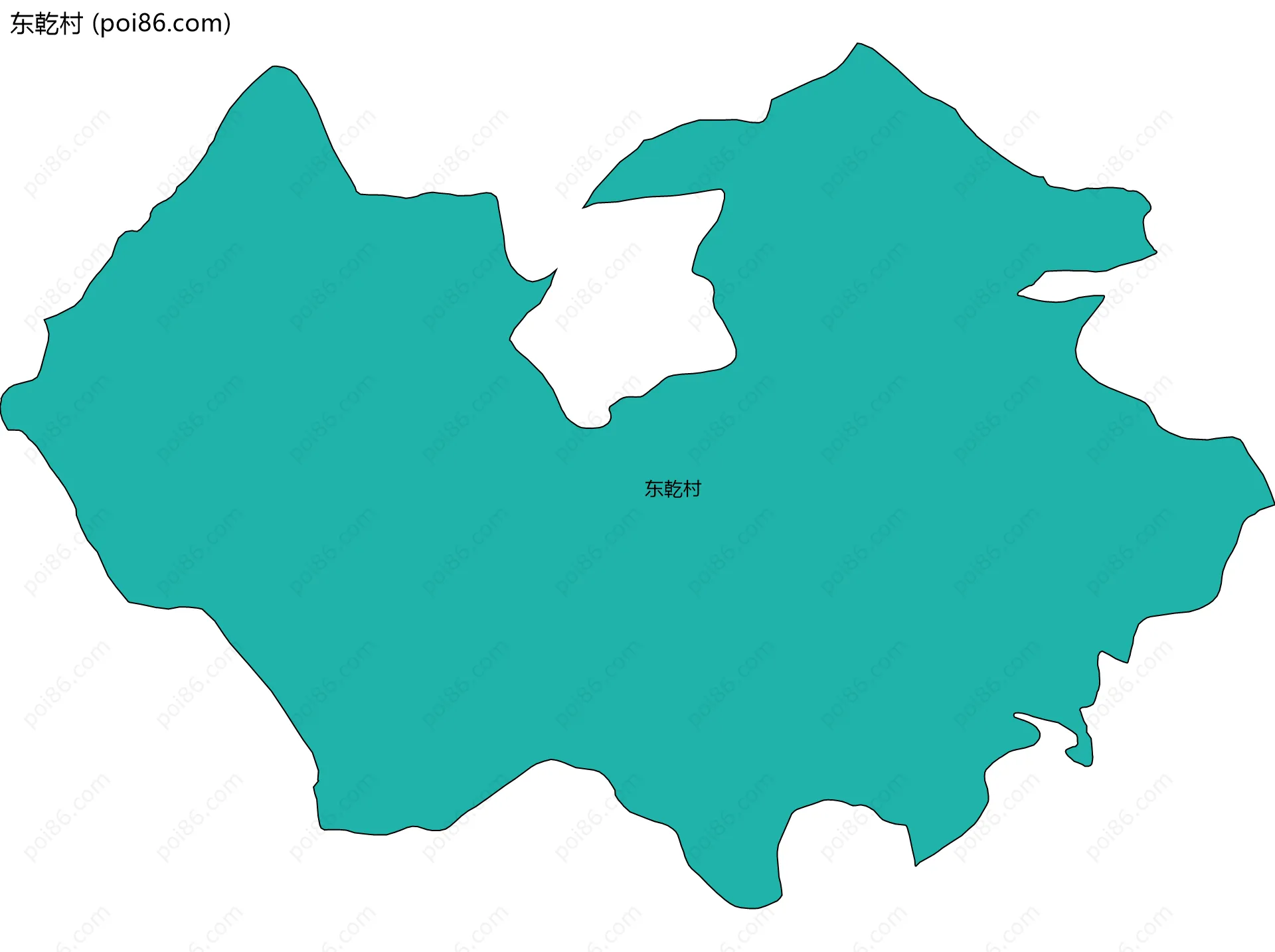 东乾村边界地图