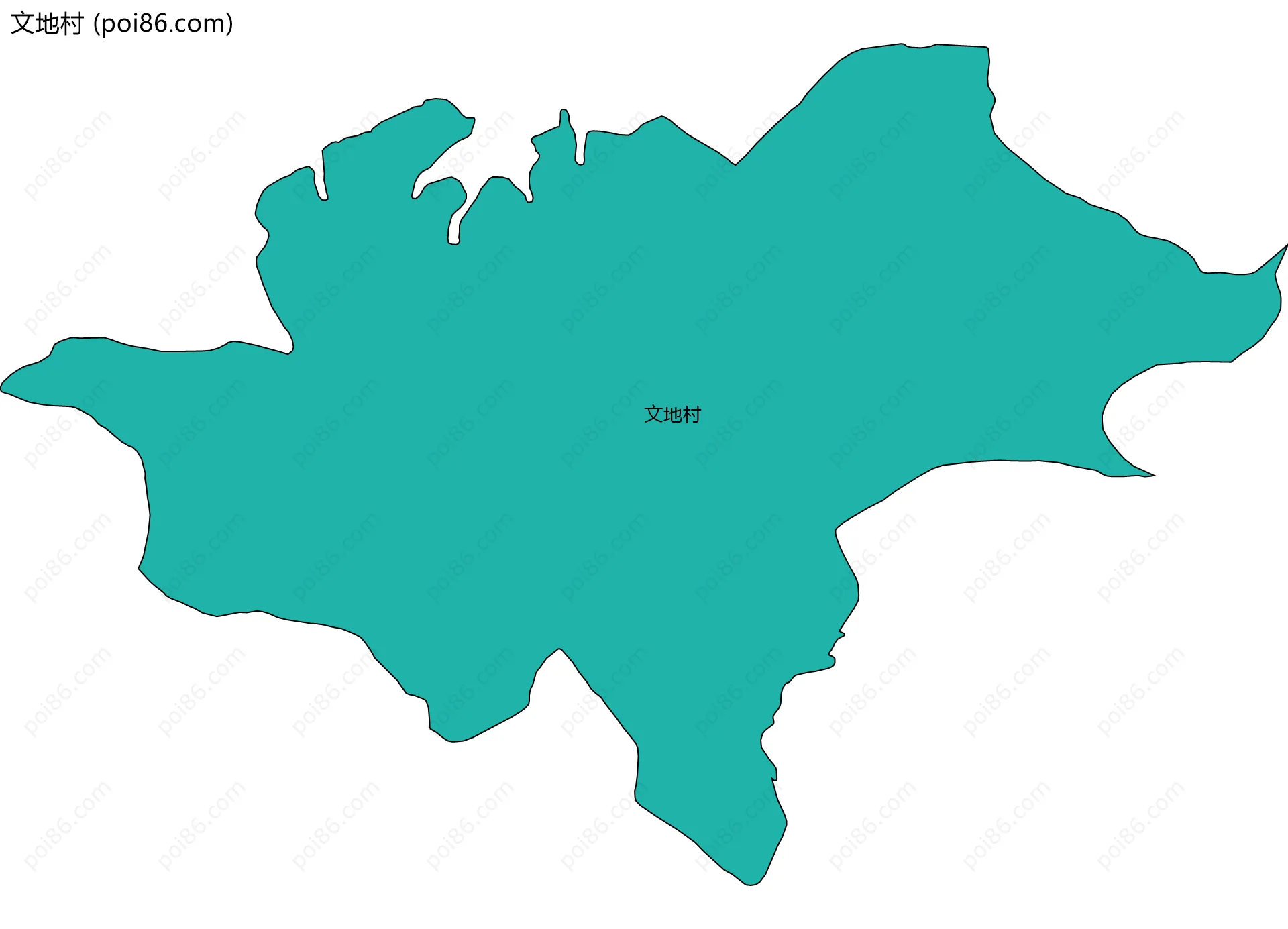 文地村边界地图