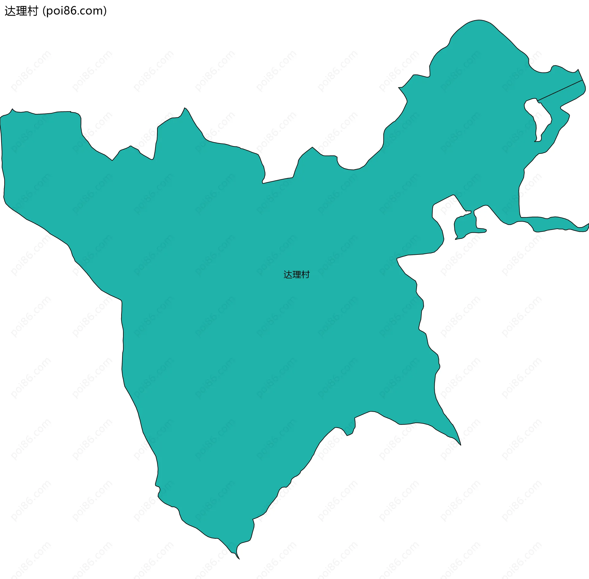 达理村边界地图