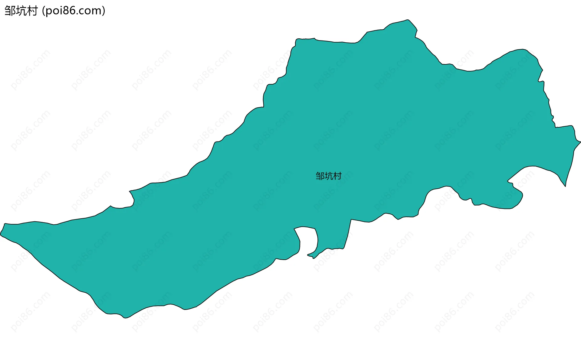 邹坑村边界地图