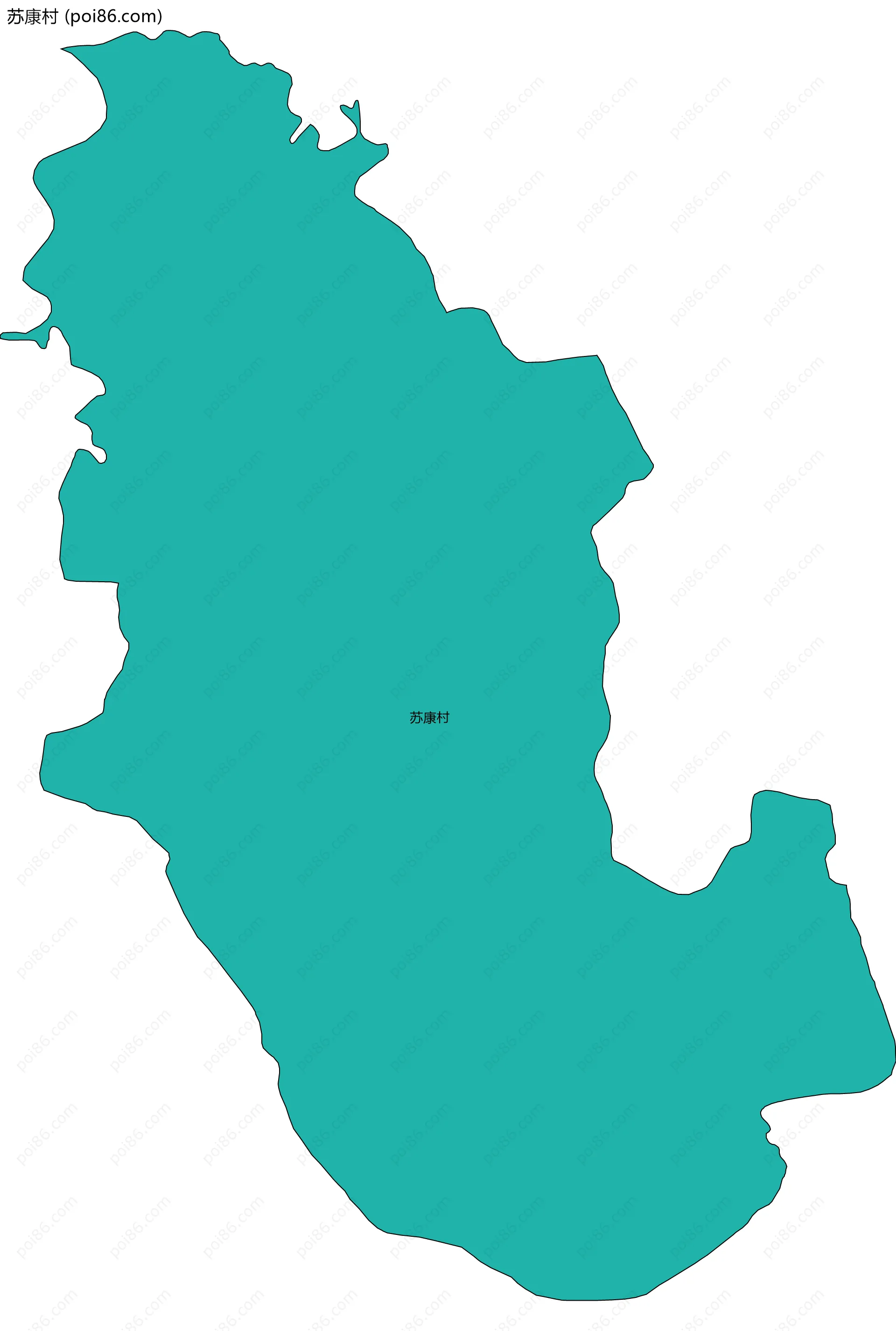 苏康村边界地图