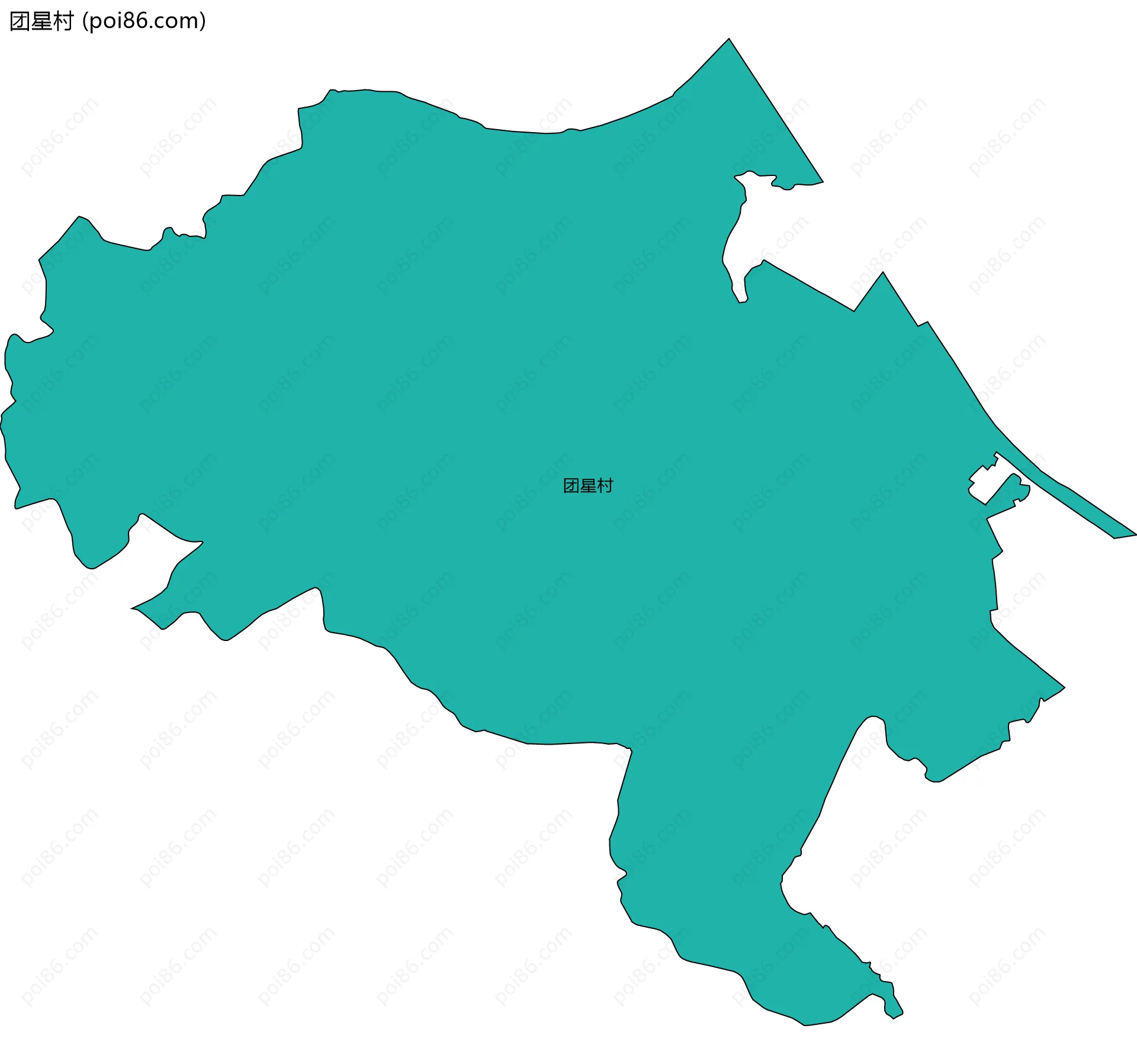 团星村边界地图
