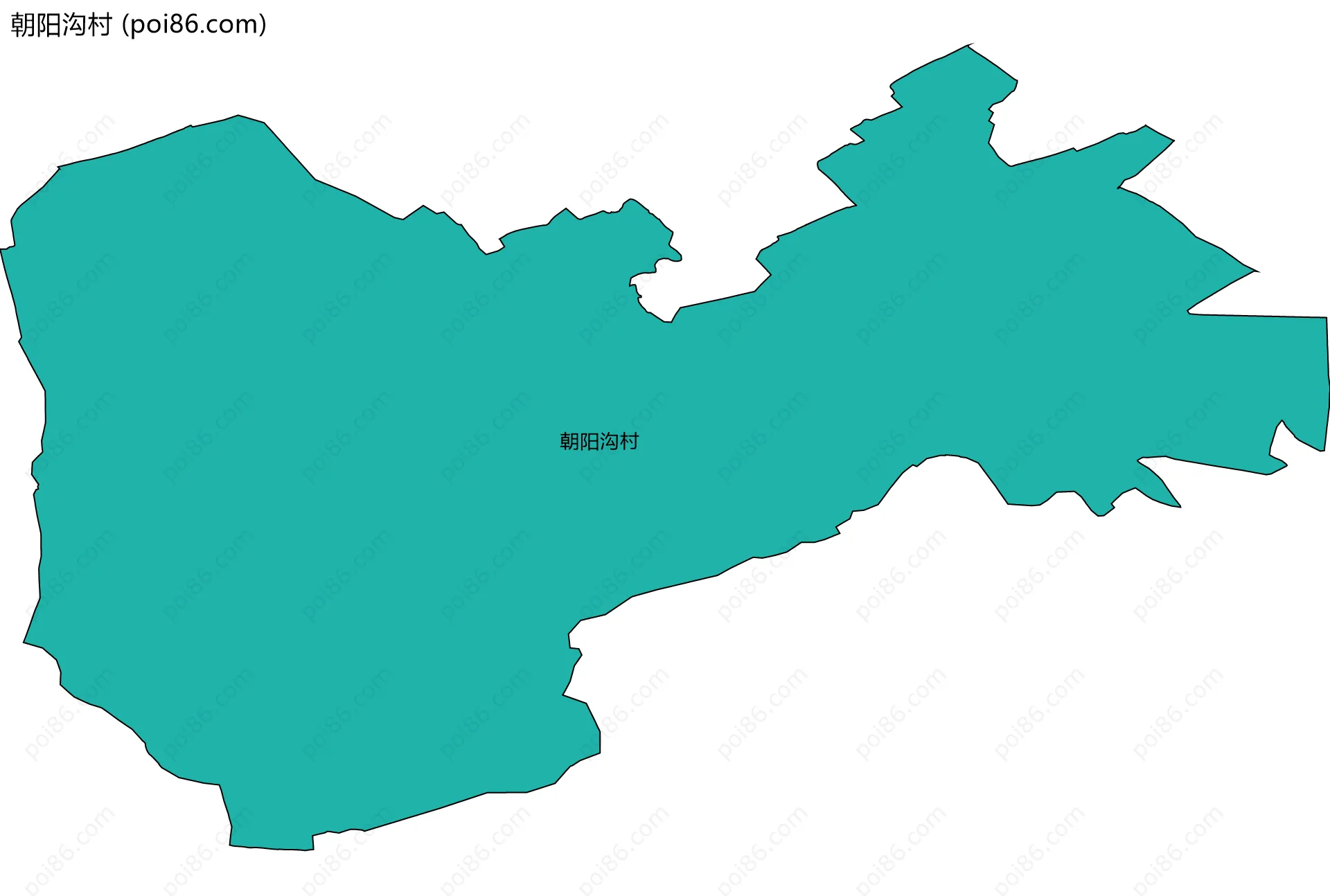 朝阳沟村边界地图