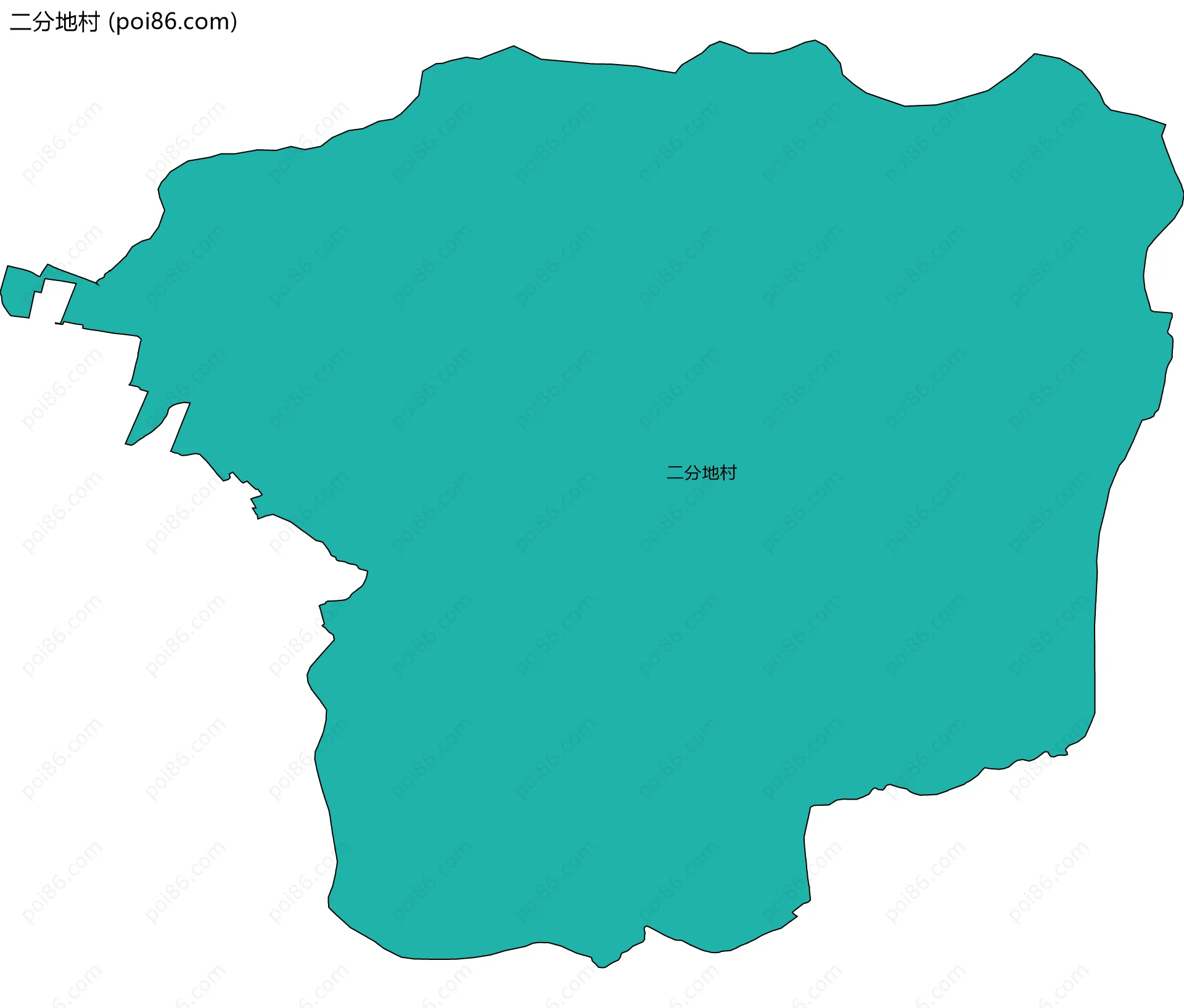 二分地村边界地图