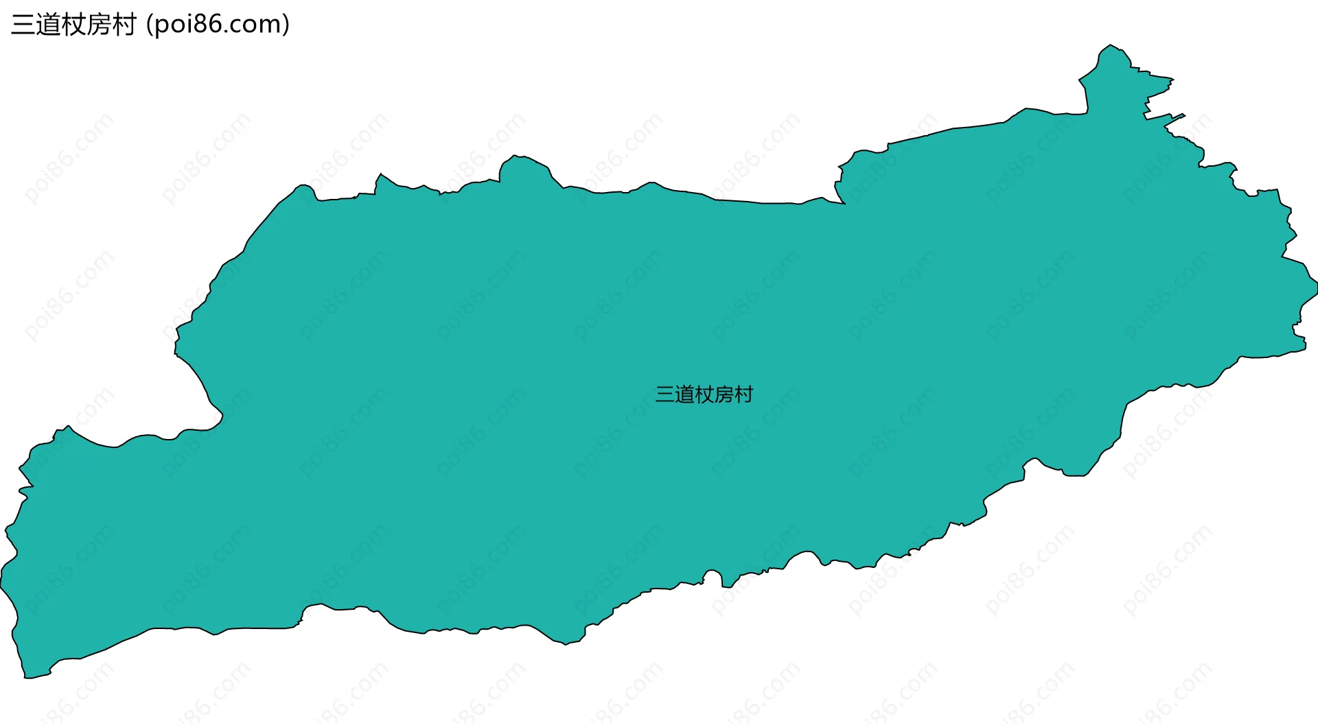 三道杖房村边界地图