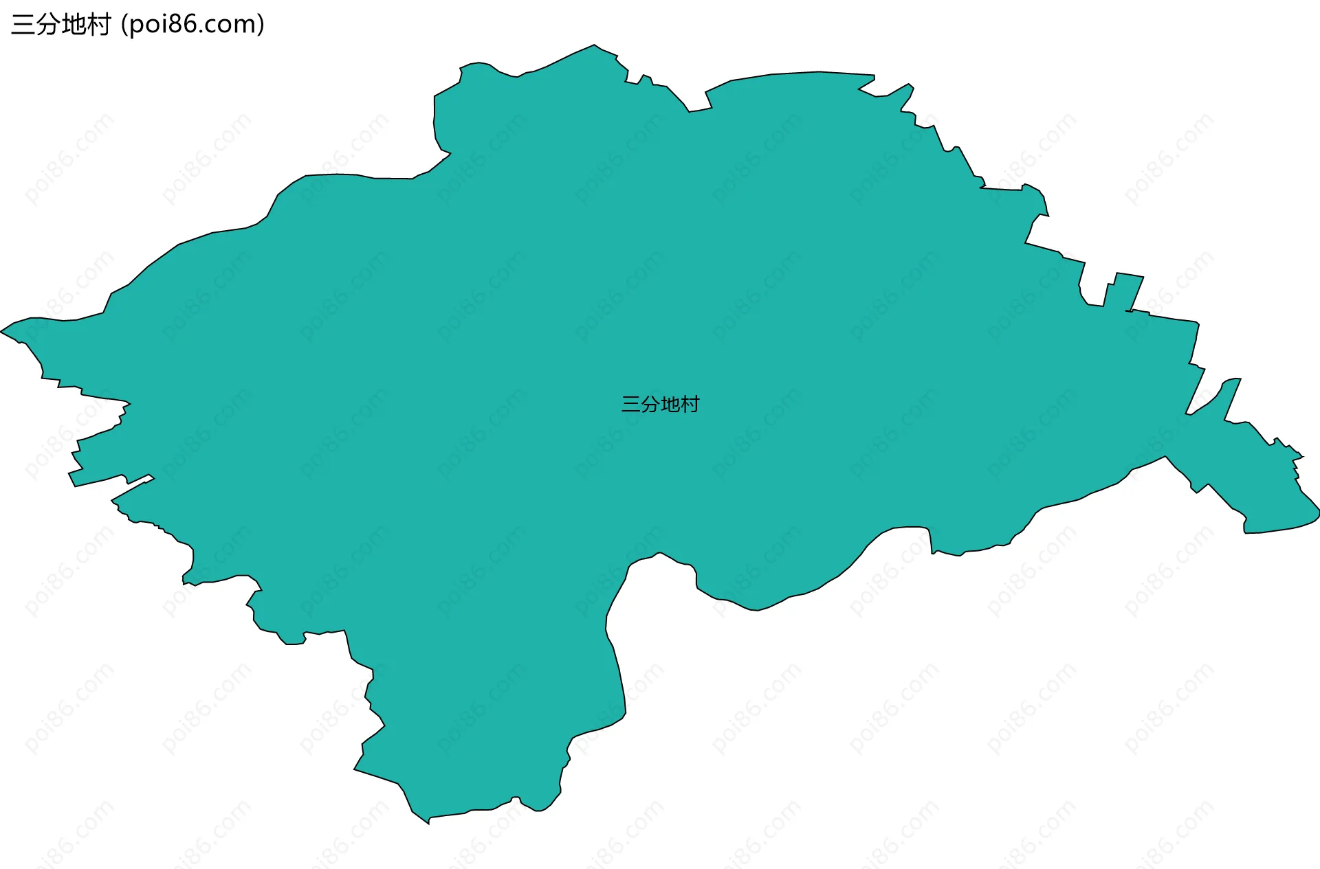 三分地村边界地图