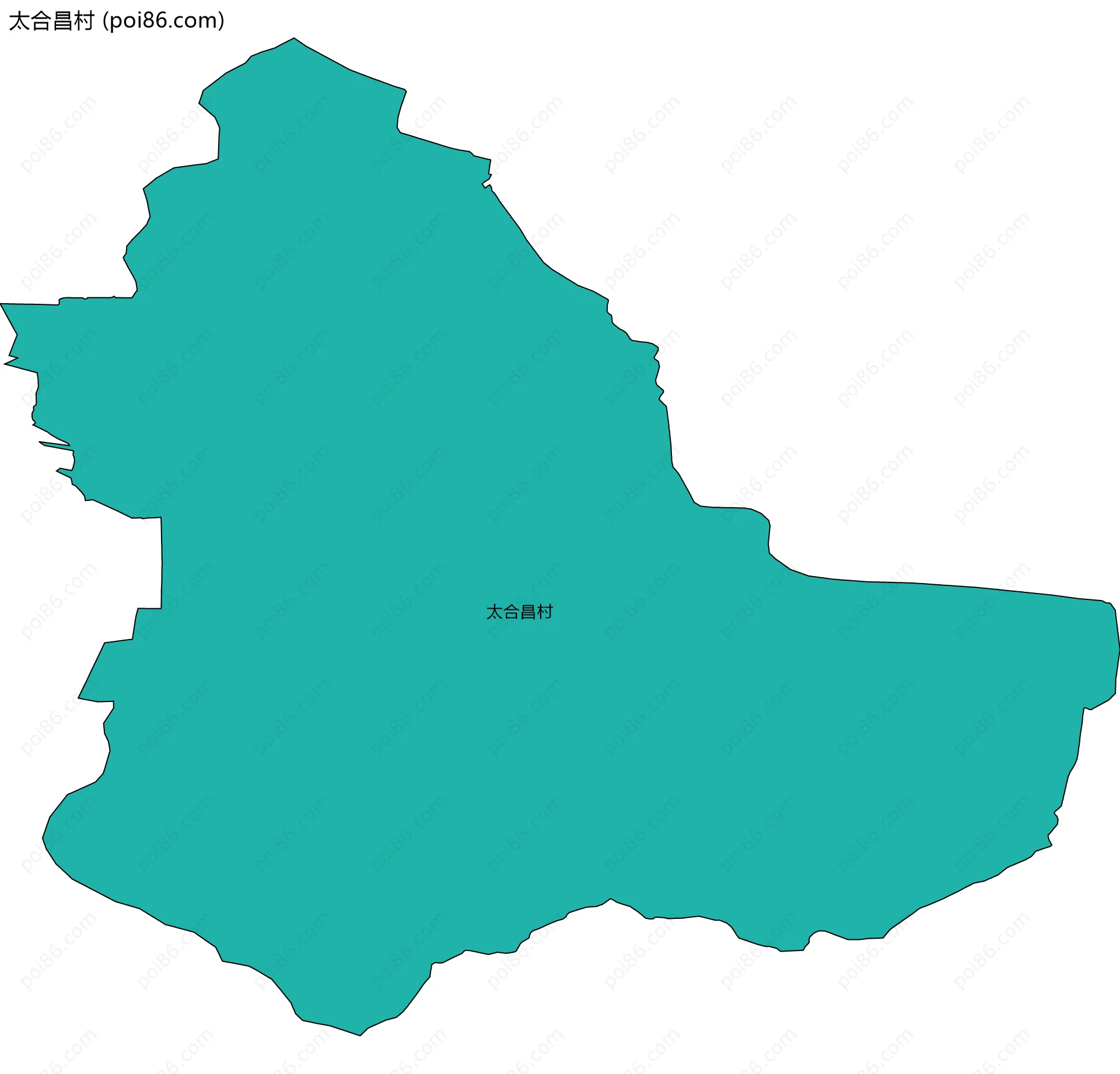 太合昌村边界地图