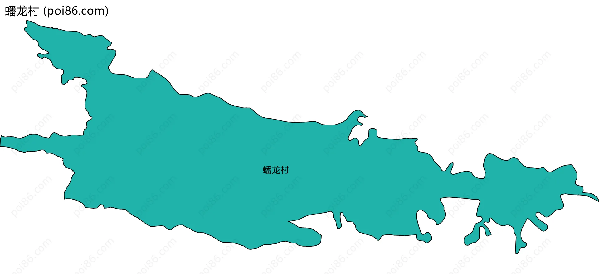 蟠龙村边界地图