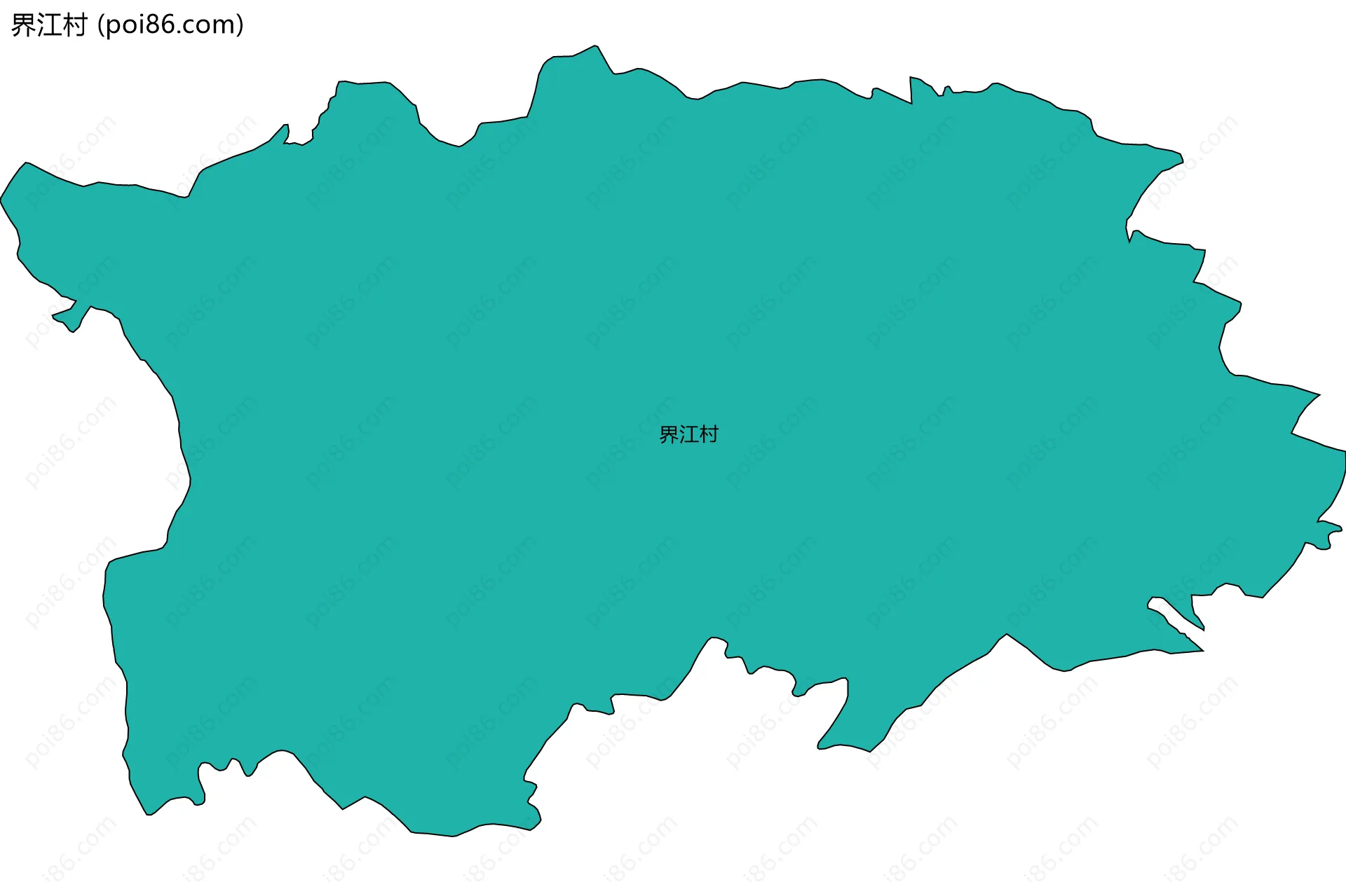 界江村边界地图