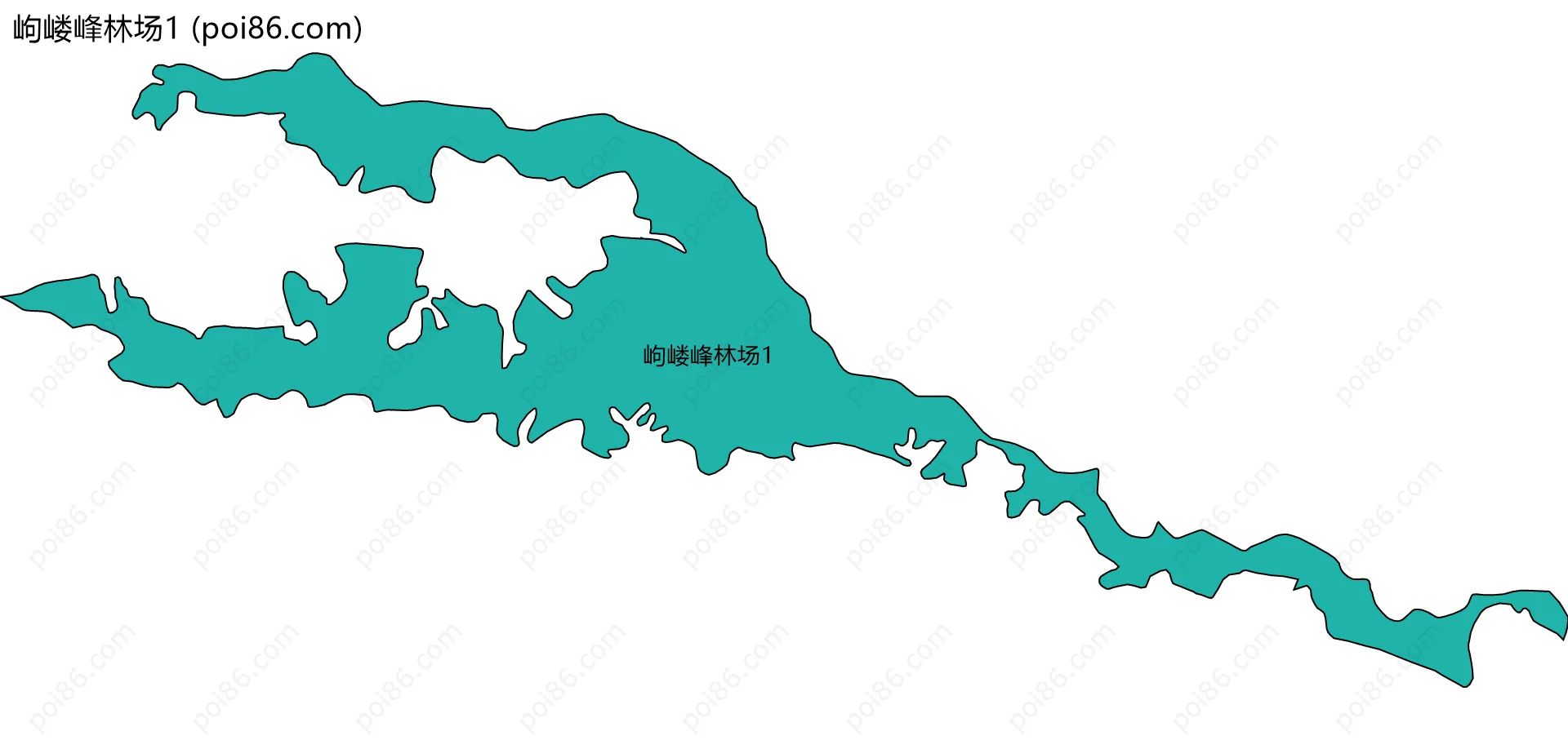 岣嵝峰林场1边界地图