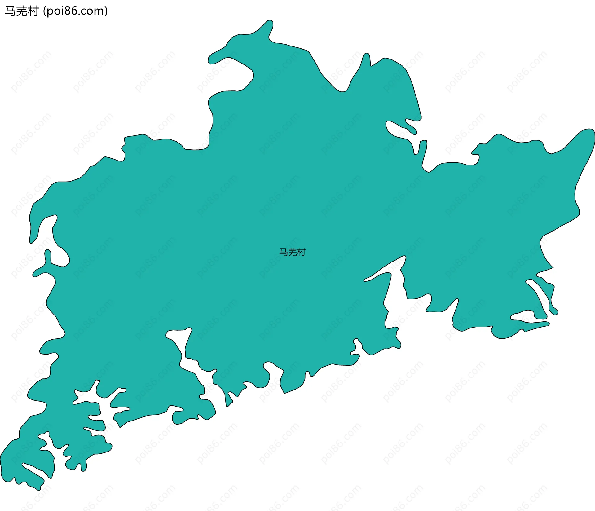 马芜村边界地图