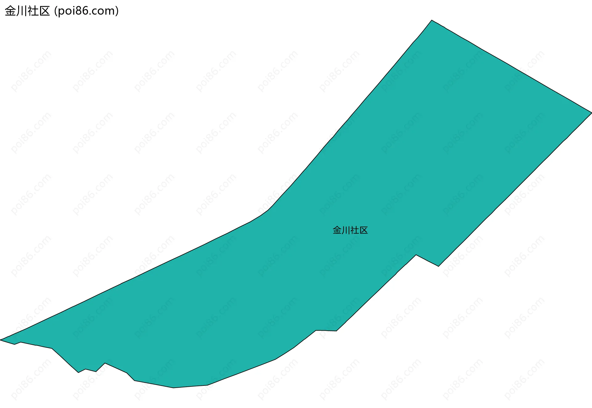 金川社区边界地图