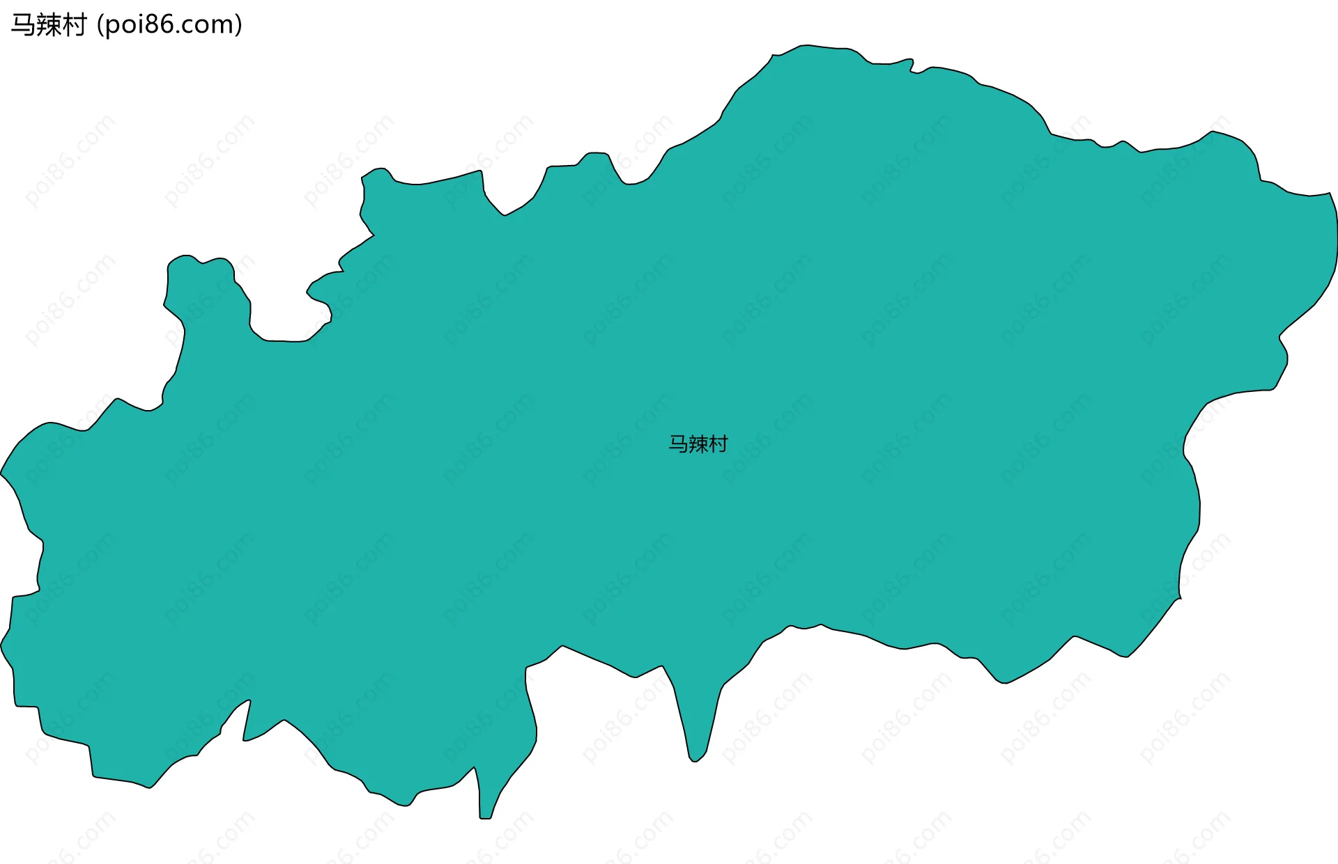 马辣村边界地图