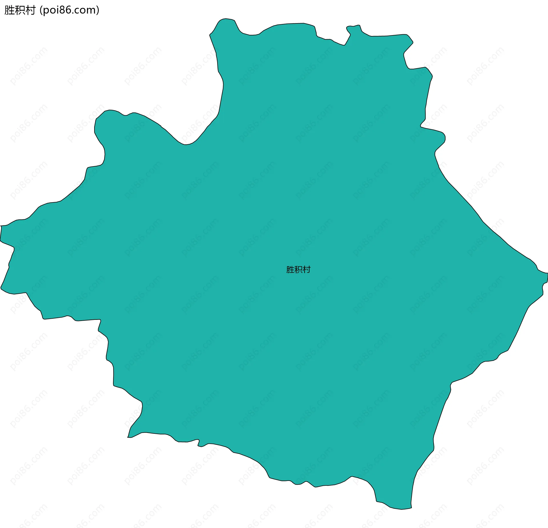 胜积村边界地图
