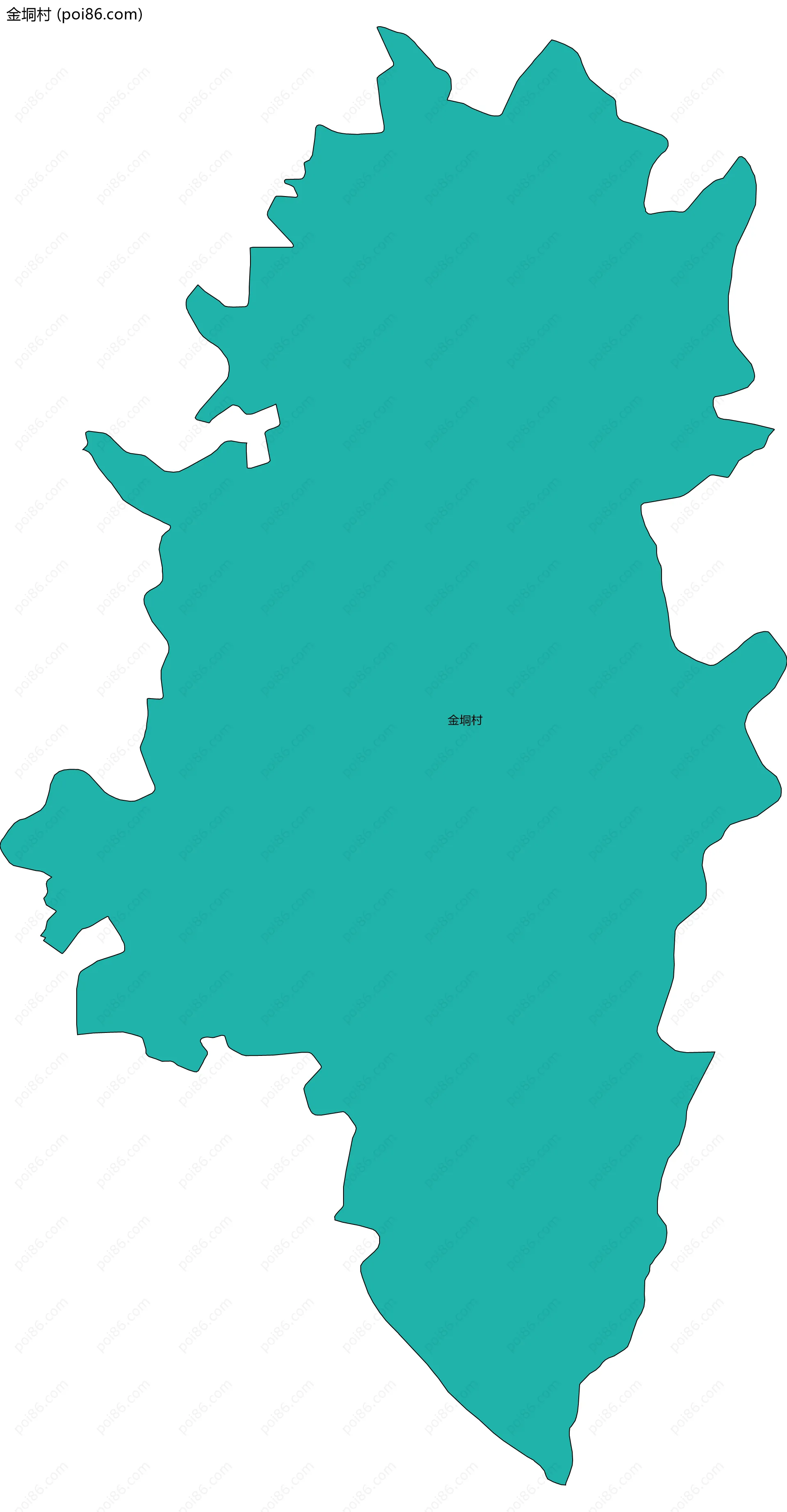 金垌村边界地图