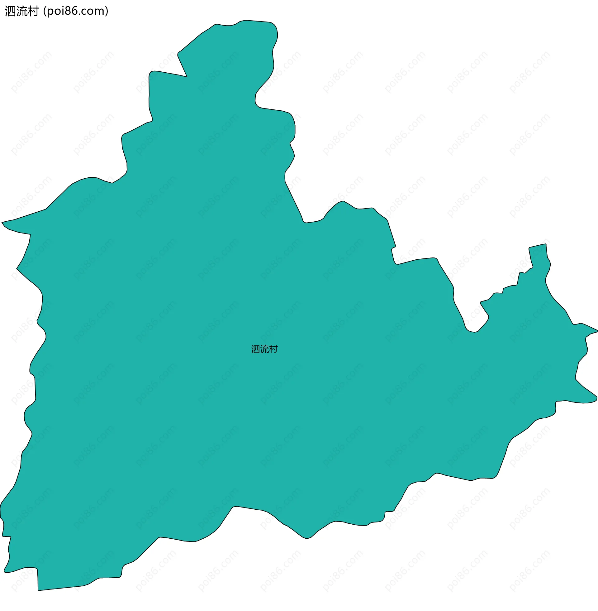 泗流村边界地图