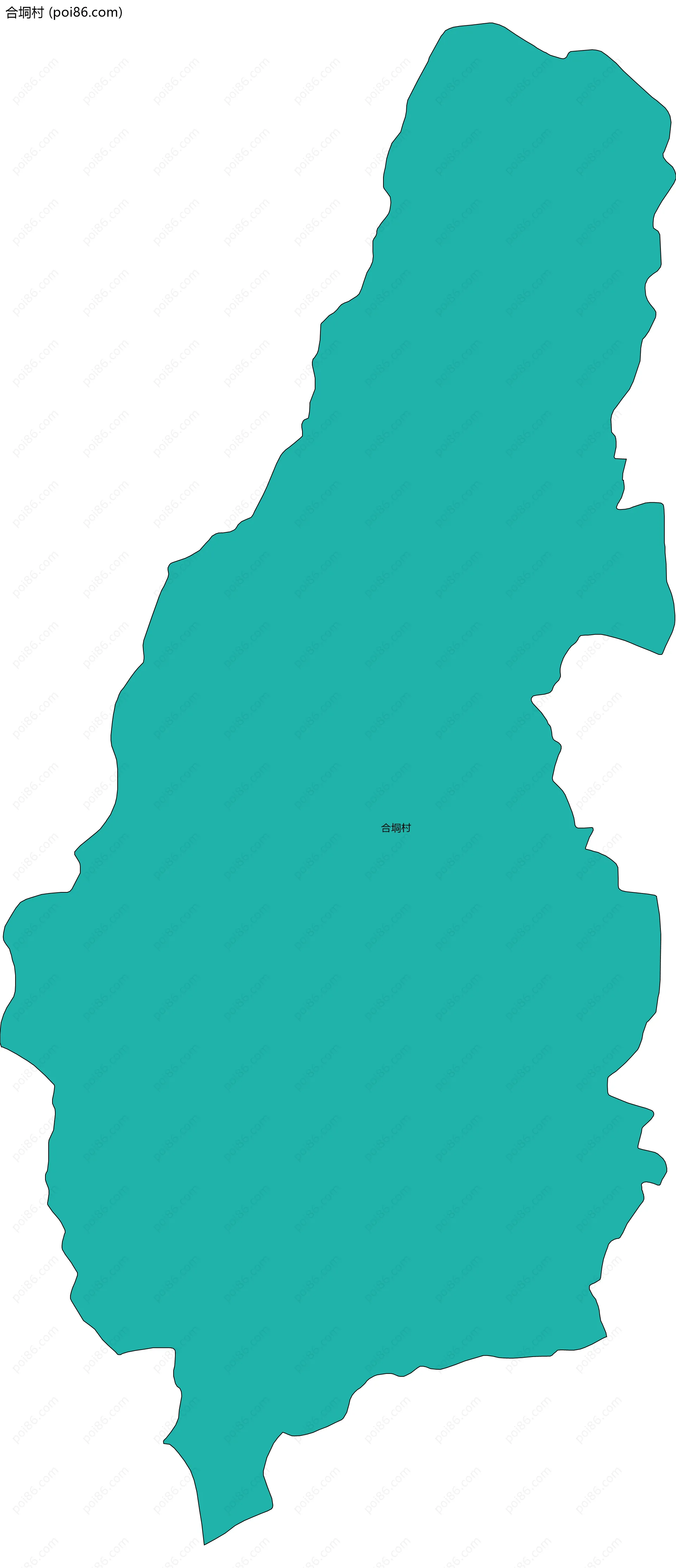 合垌村边界地图