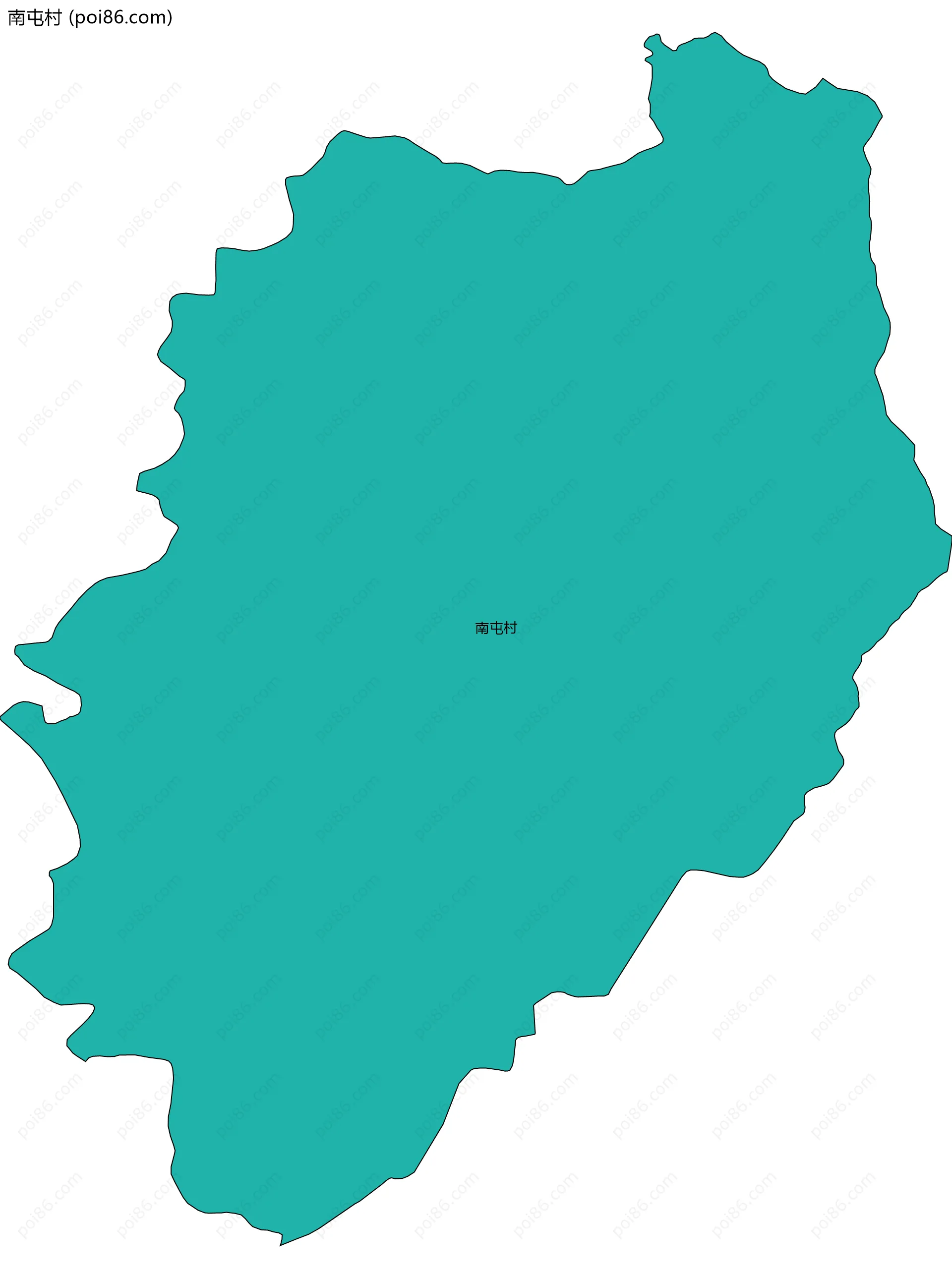 南屯村边界地图